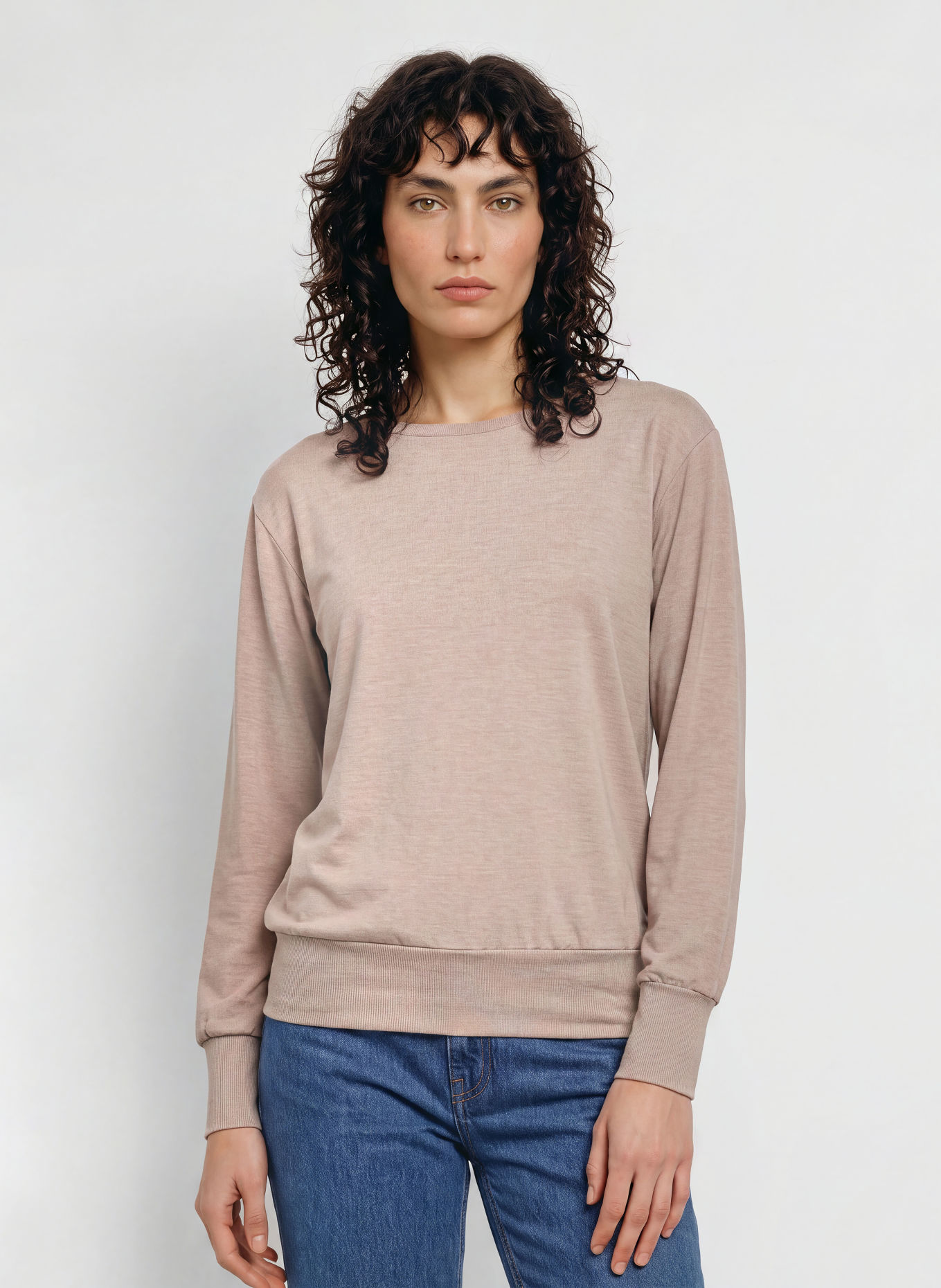 JOY sportswear Haut à manches longues TONIA: MARRON CLAIR
