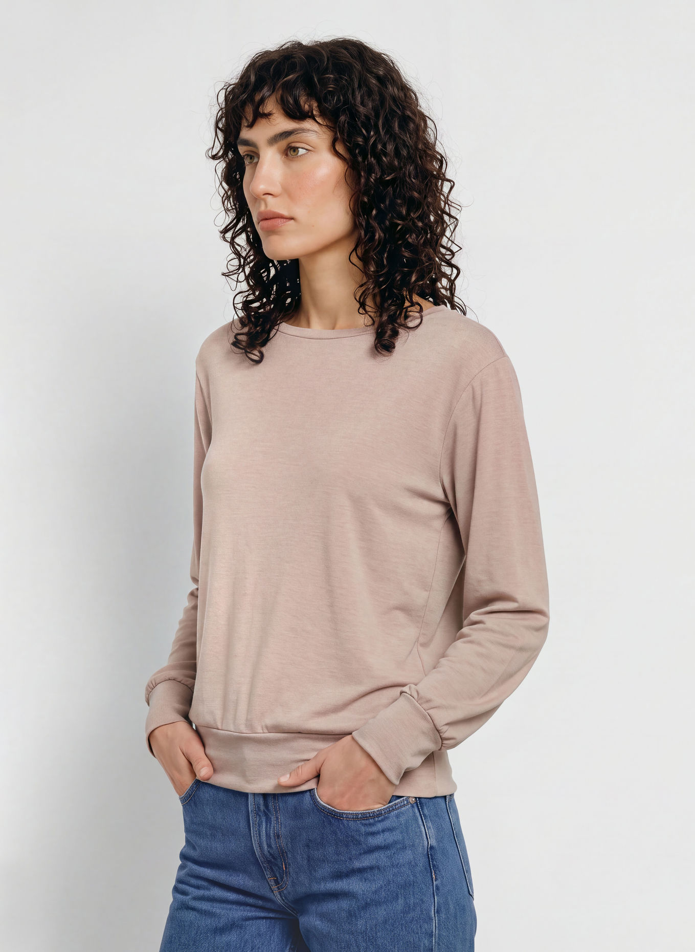 JOY sportswear Haut à manches longues TONIA: MARRON CLAIR