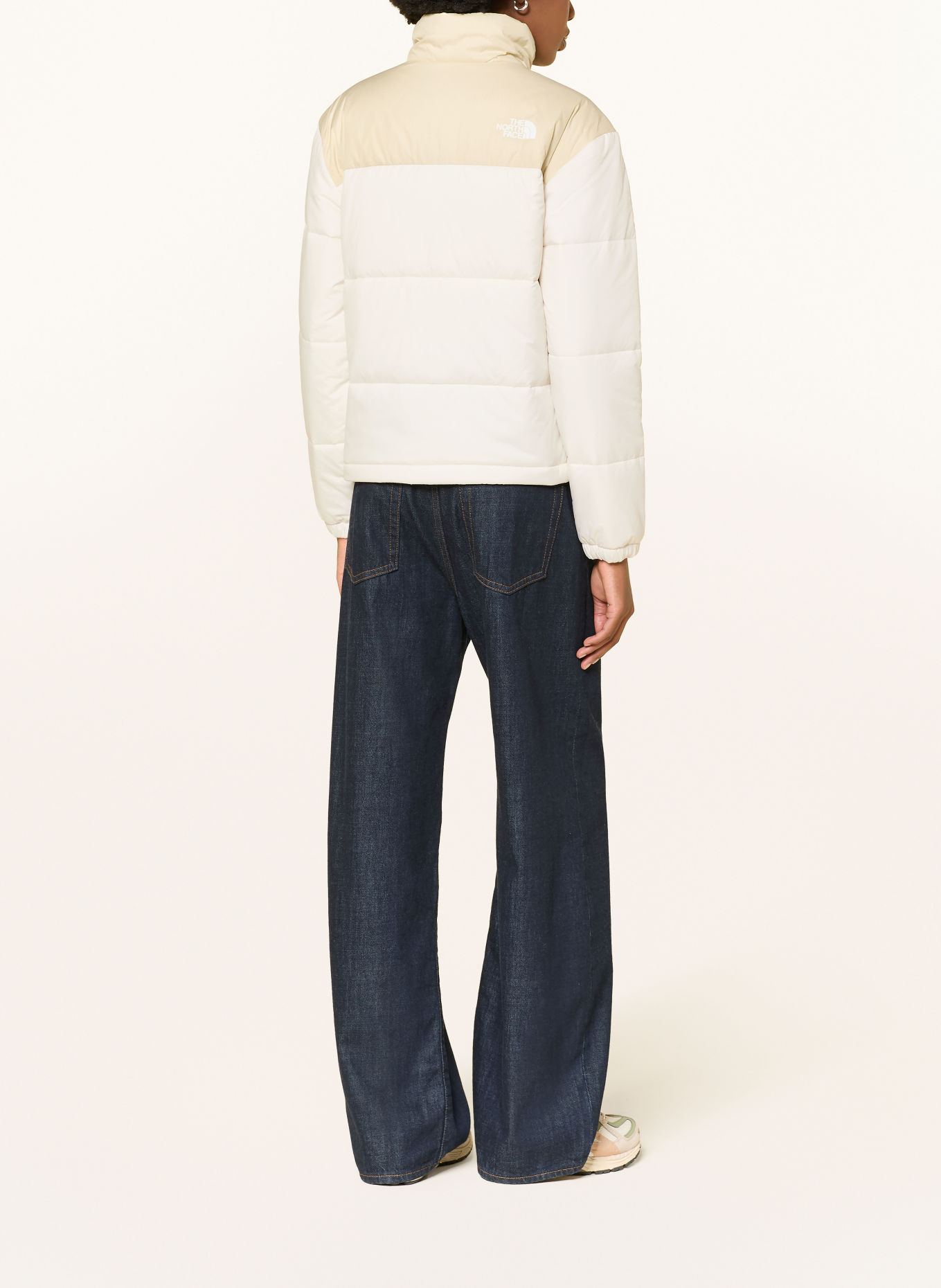 THE NORTH FACE NUKETO Quilted Jacket: WHITE / BEIGE