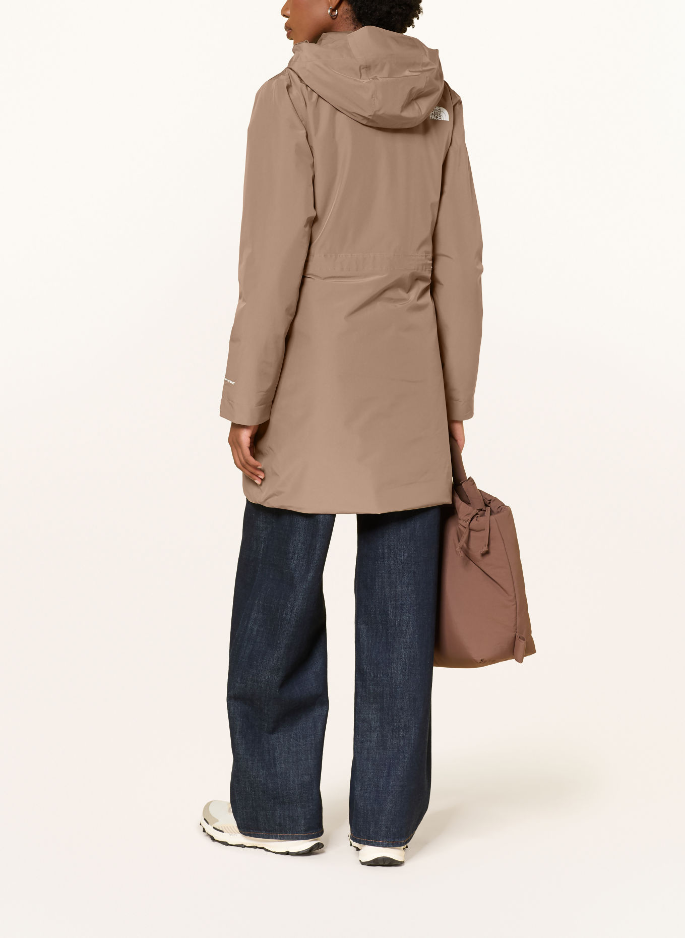 THE NORTH FACE HIKESTELLER Parka: LIGHT BROWN