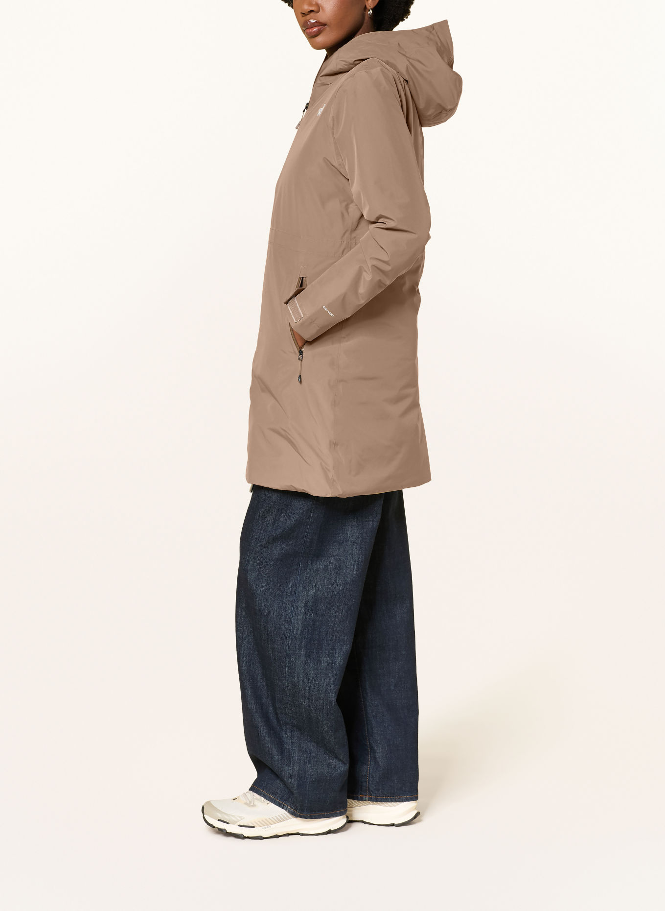 THE NORTH FACE HIKESTELLER Parka: LIGHT BROWN