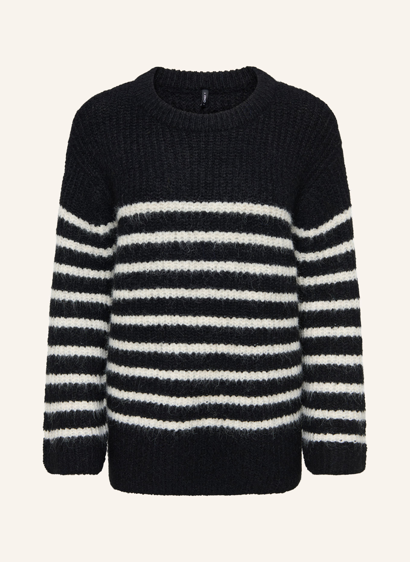 ONLY Pullover: SCHWARZ / WEISS