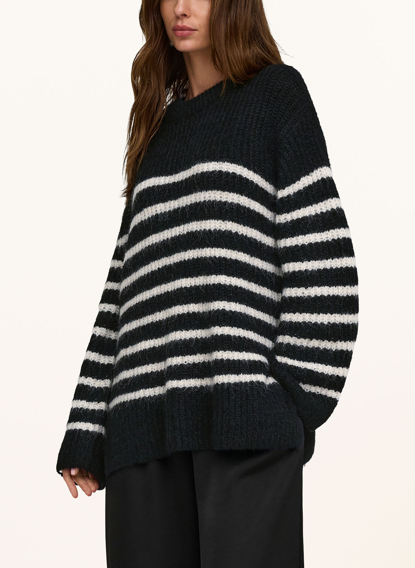 ONLY Pullover: SCHWARZ / WEISS