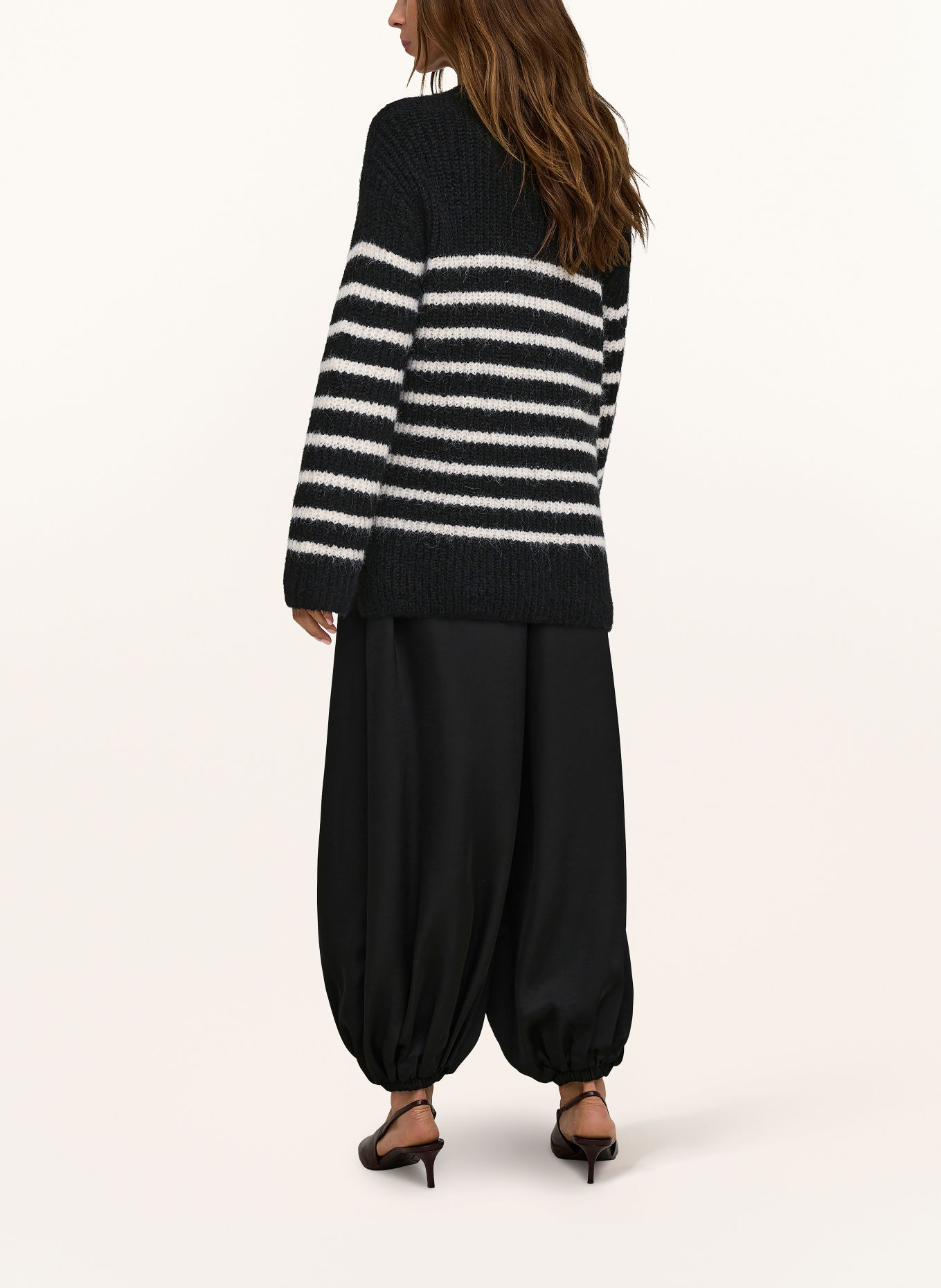 ONLY Pullover: SCHWARZ / WEISS