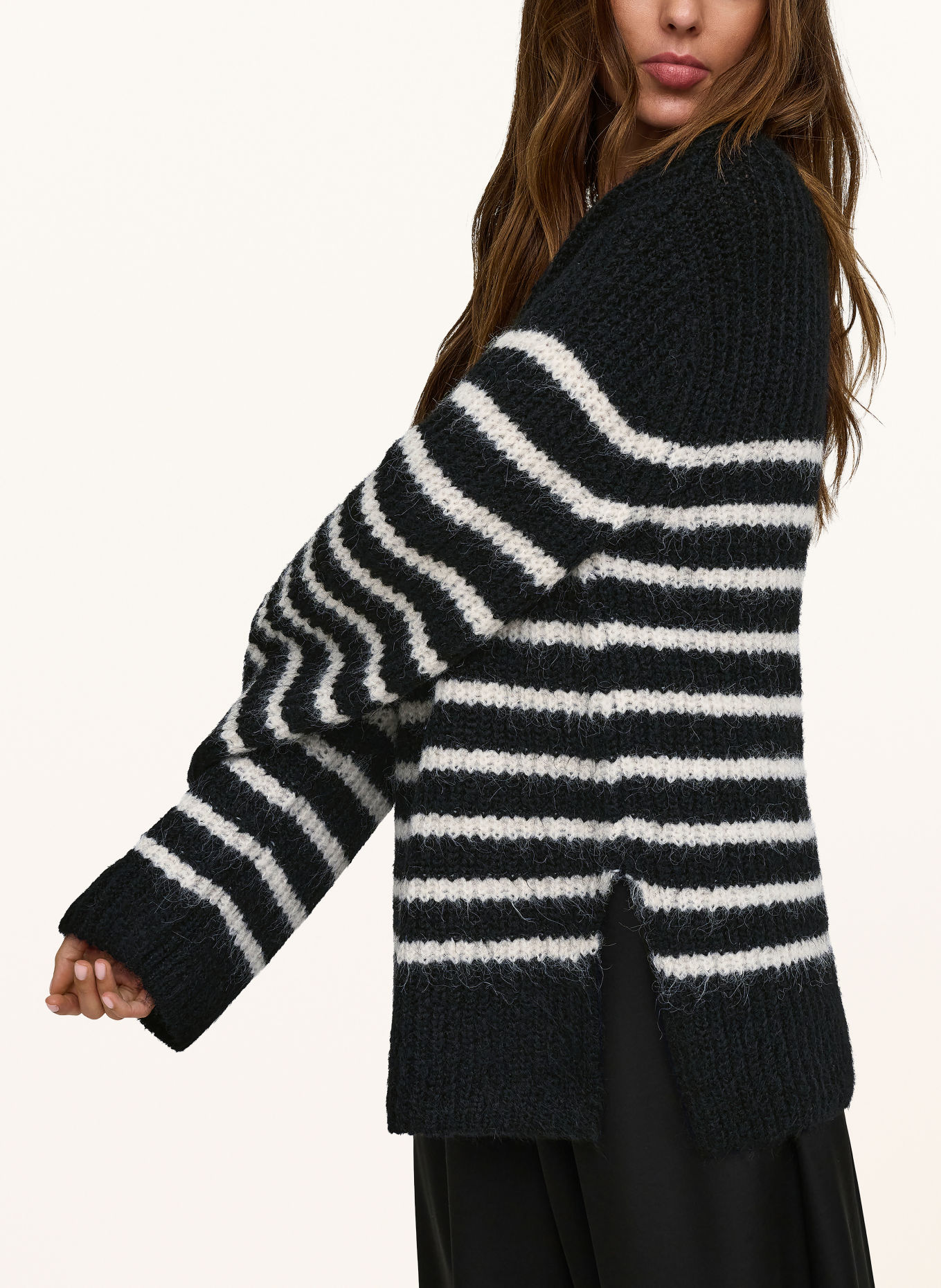 ONLY Pullover: SCHWARZ / WEISS