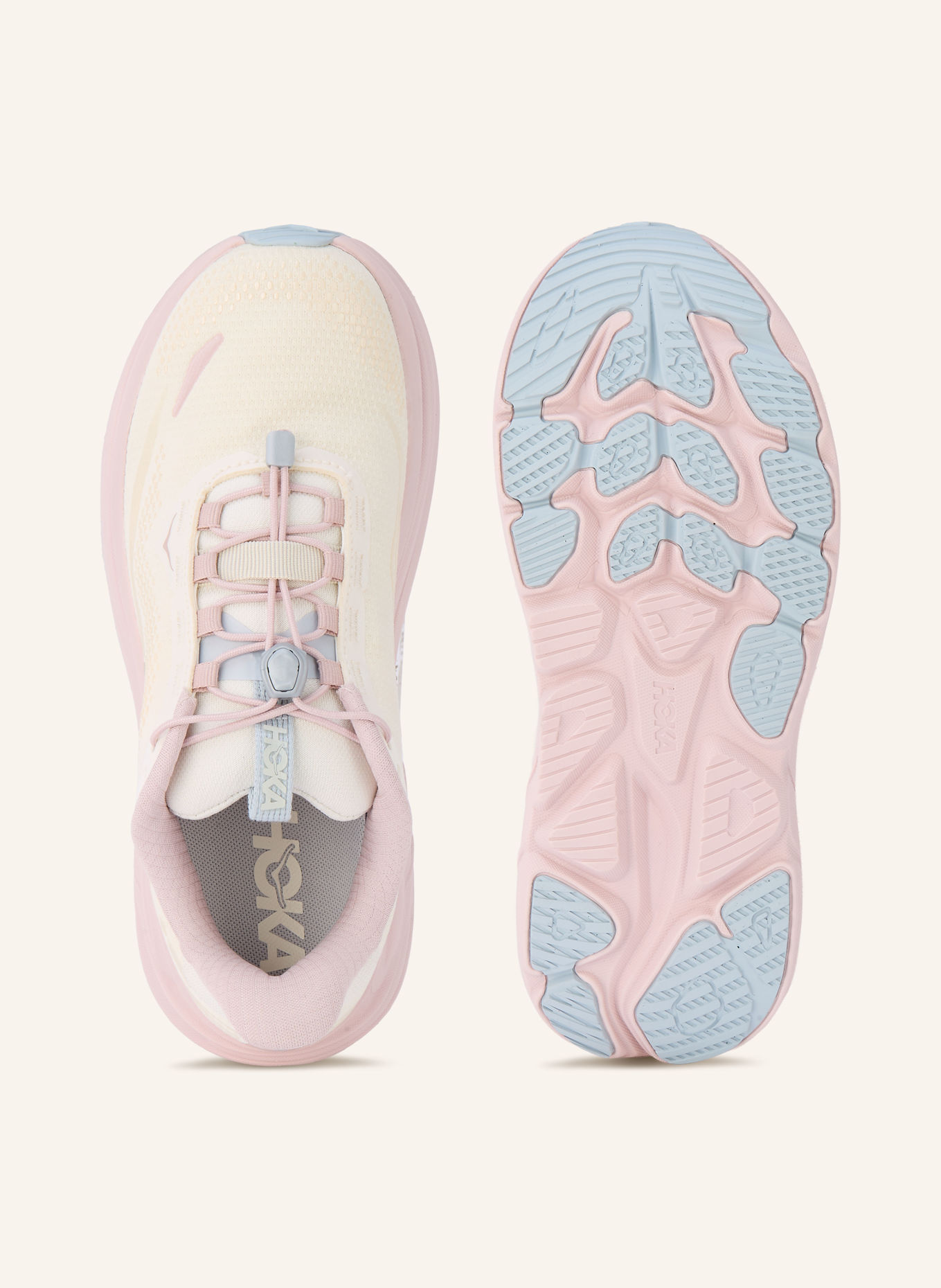 HOKA Laufschuhe CLIFTON 11 GTX: HELLGELB / ROSÉ