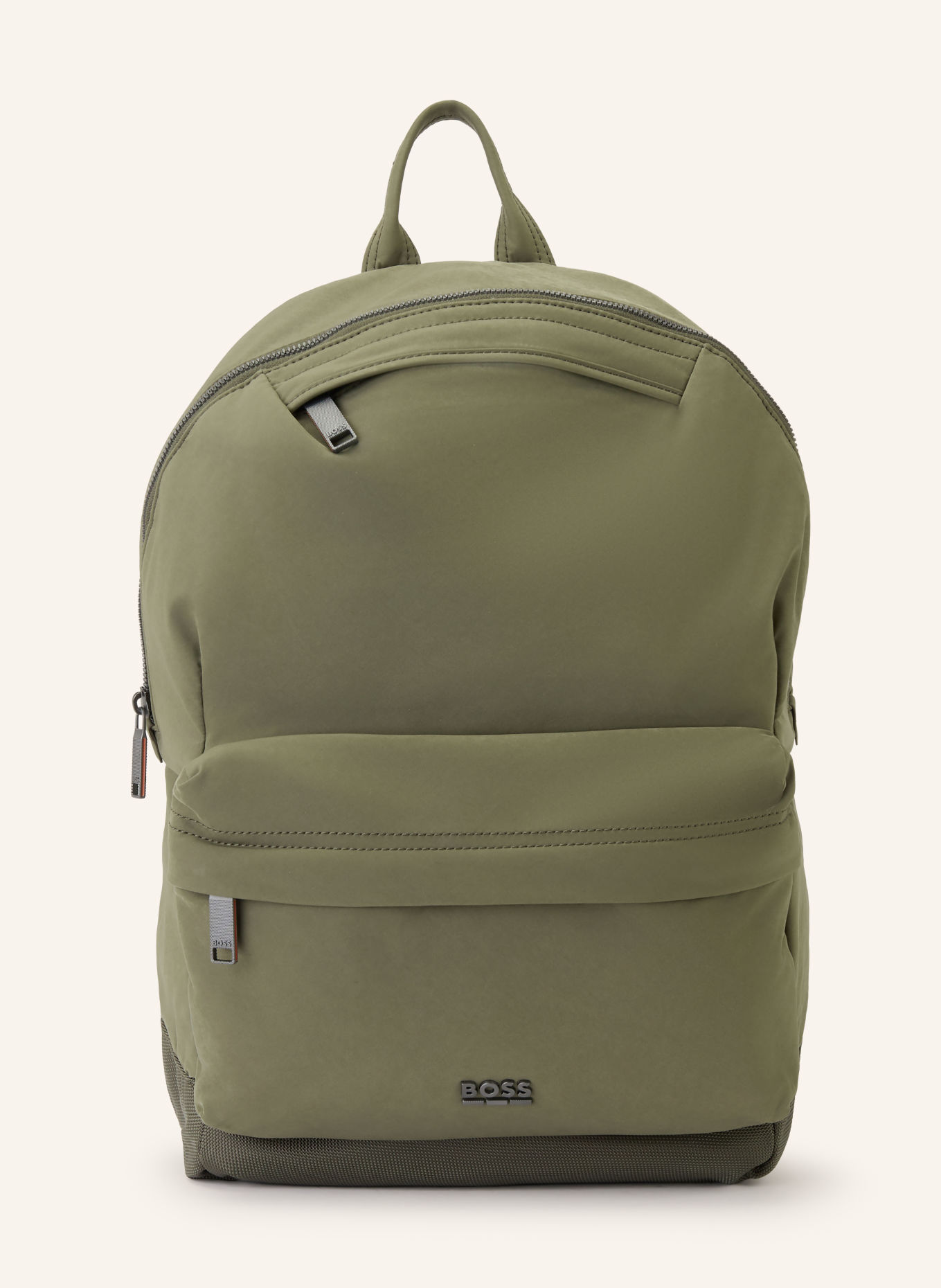 BOSS ERYK Backpack with laptop compartment: OLIVE