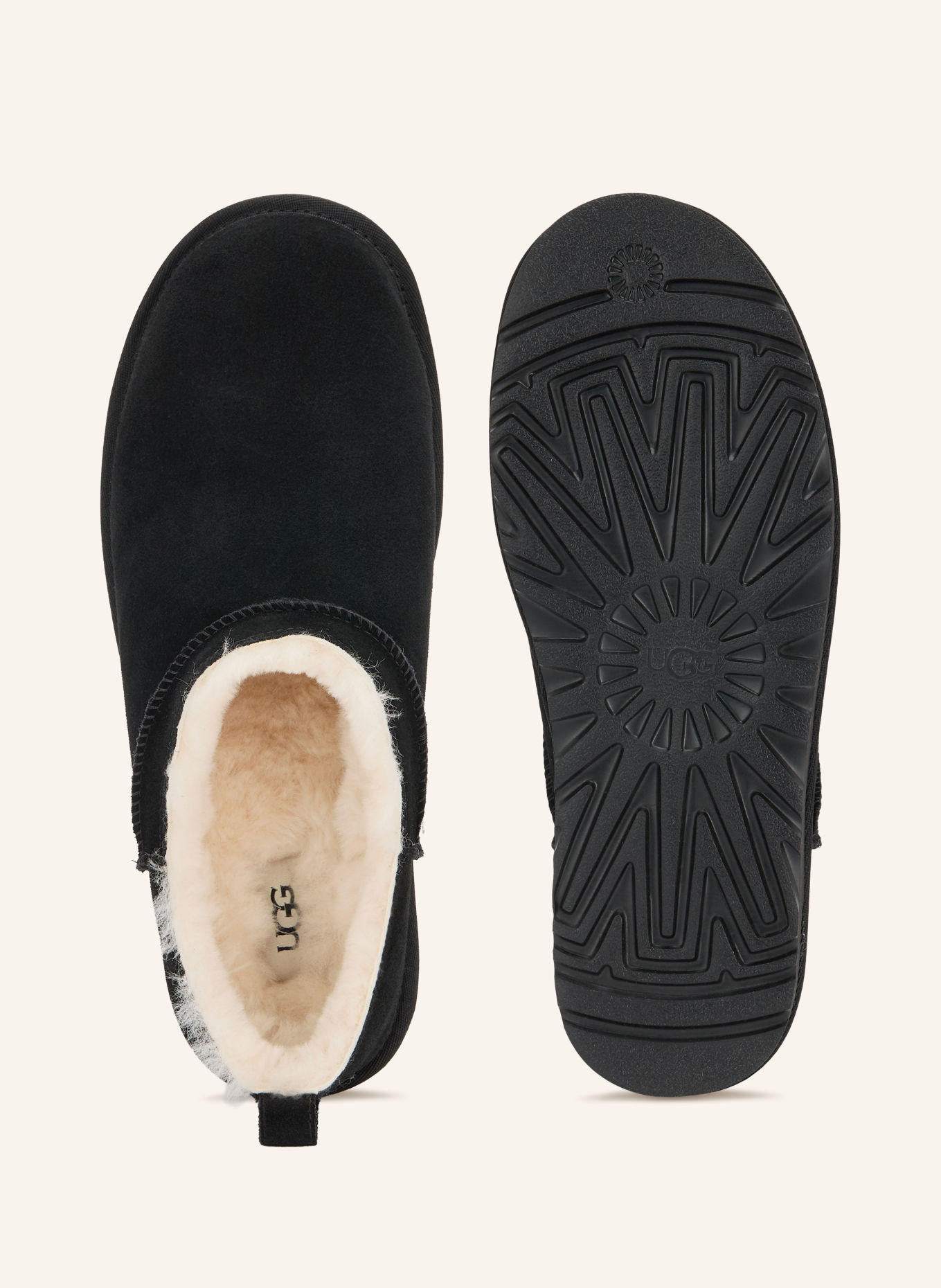 UGG Slippers: BLACK