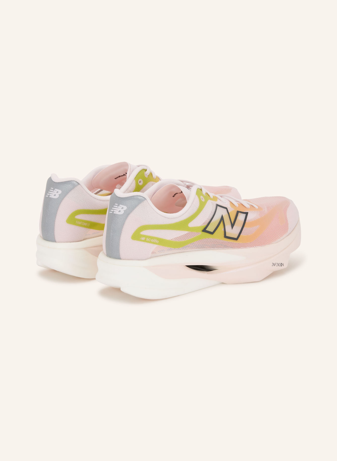 new balance SUPERCOMP ELITE V6 Running Shoes: LIGHT PINK / ORANGE / LIGHT GREEN