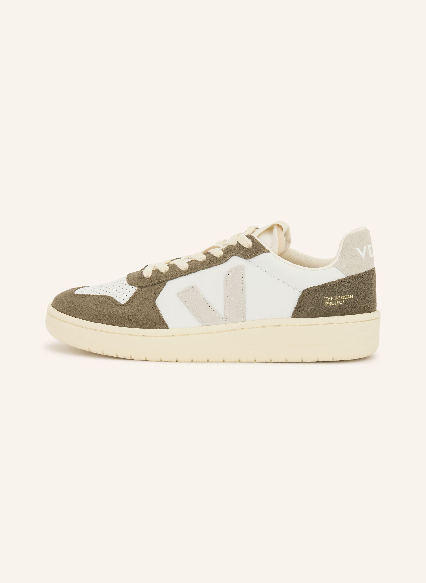 VEJA V-82 Sneakers: CREAM / LIGHT GRAY / KHAKI