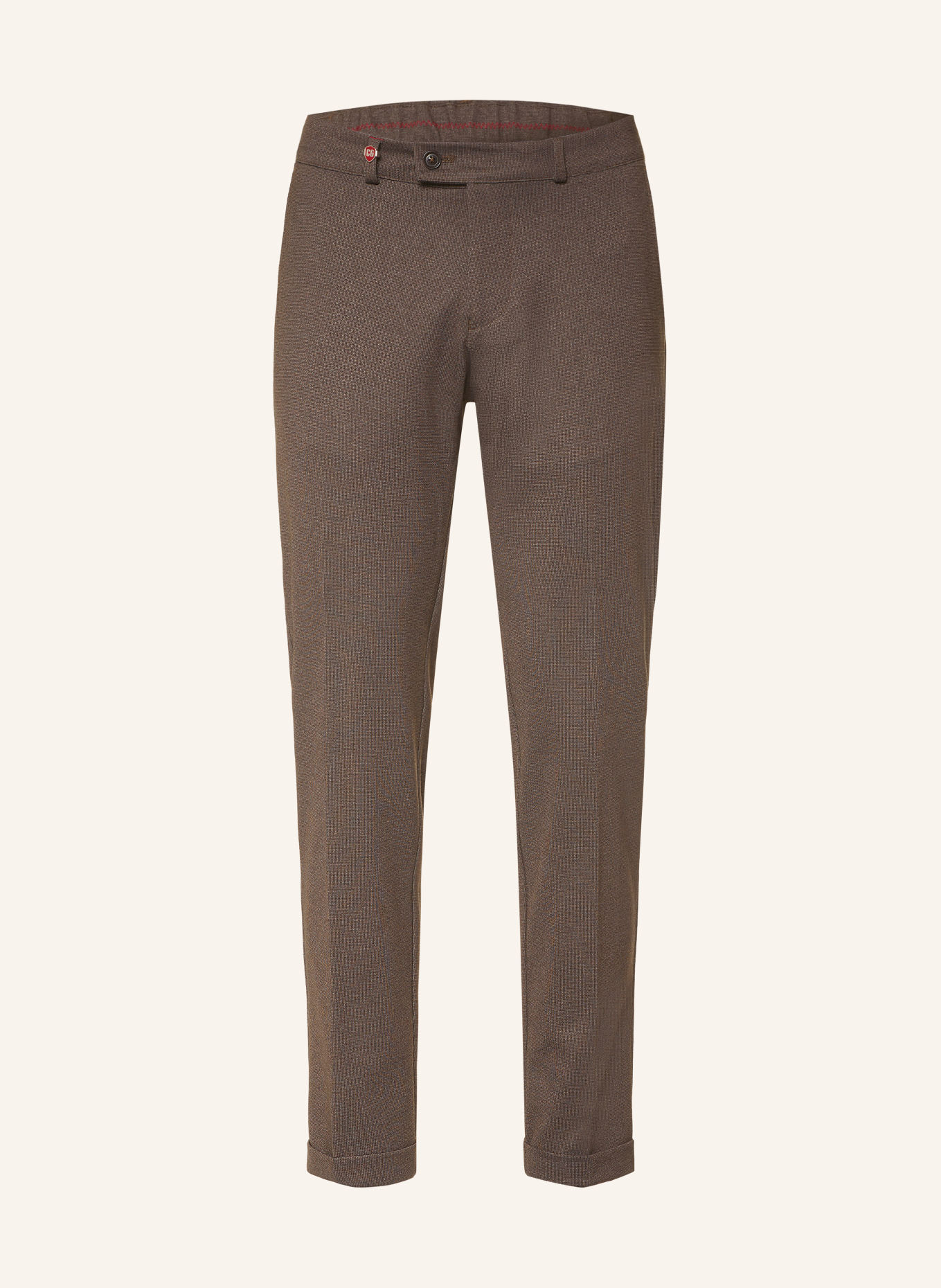 CG - CLUB of GENTS CG CLOW Extra Slim Fit Suit Trousers: 73 DUNKELBRAUN