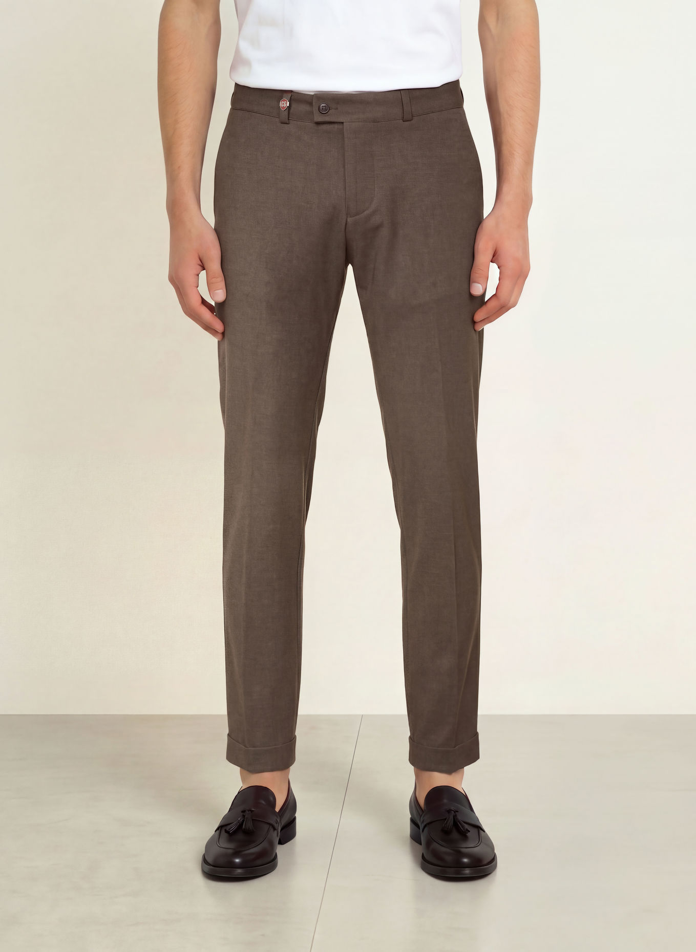 CG - CLUB of GENTS CG CLOW Extra Slim Fit Suit Trousers: 73 DUNKELBRAUN