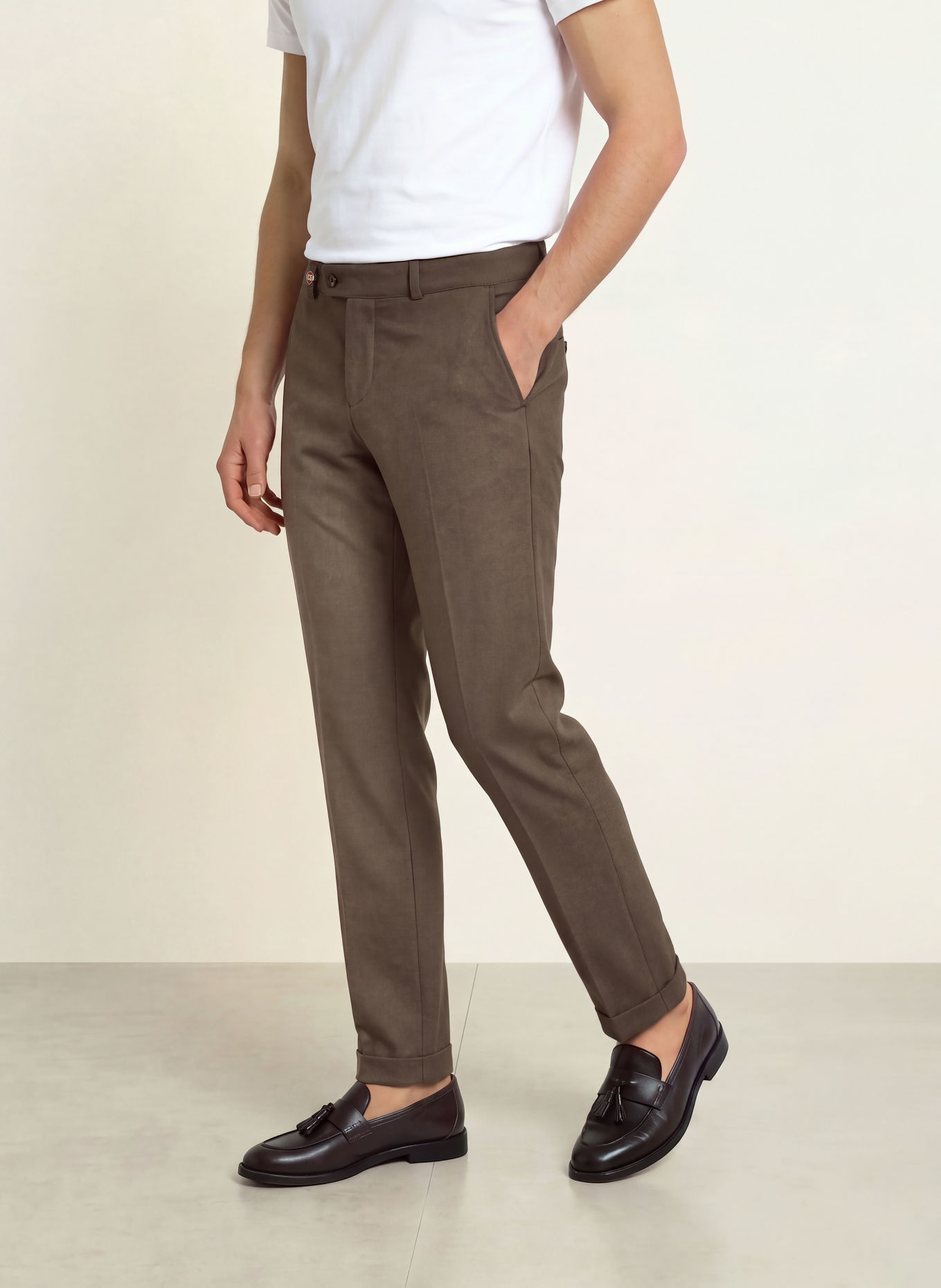 CG - CLUB of GENTS CG CLOW Extra Slim Fit Suit Trousers: 73 DUNKELBRAUN