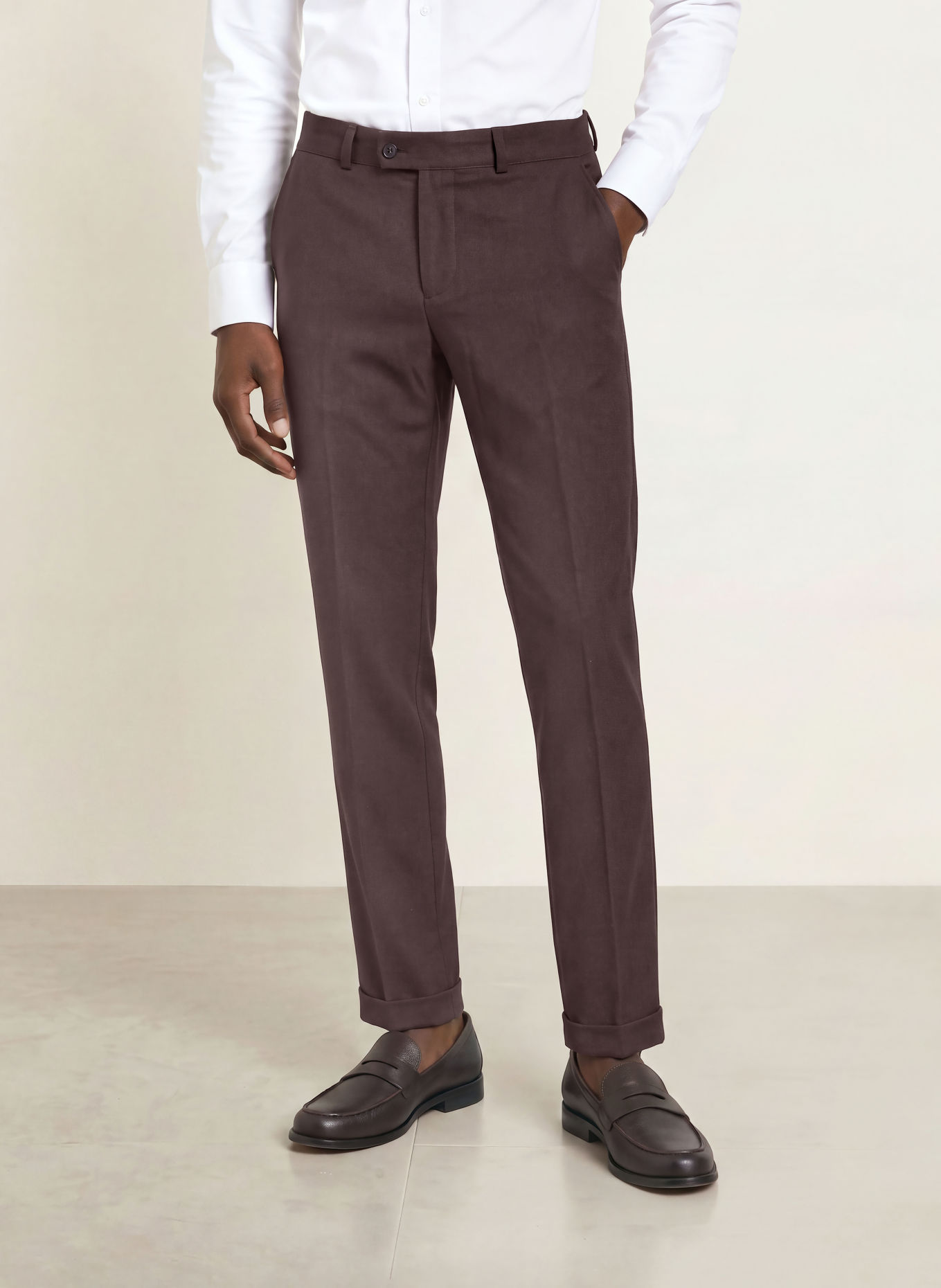 CG - CLUB of GENTS Pantalon CG CLOW Extra Slim Fit: 43 DUNKELROT