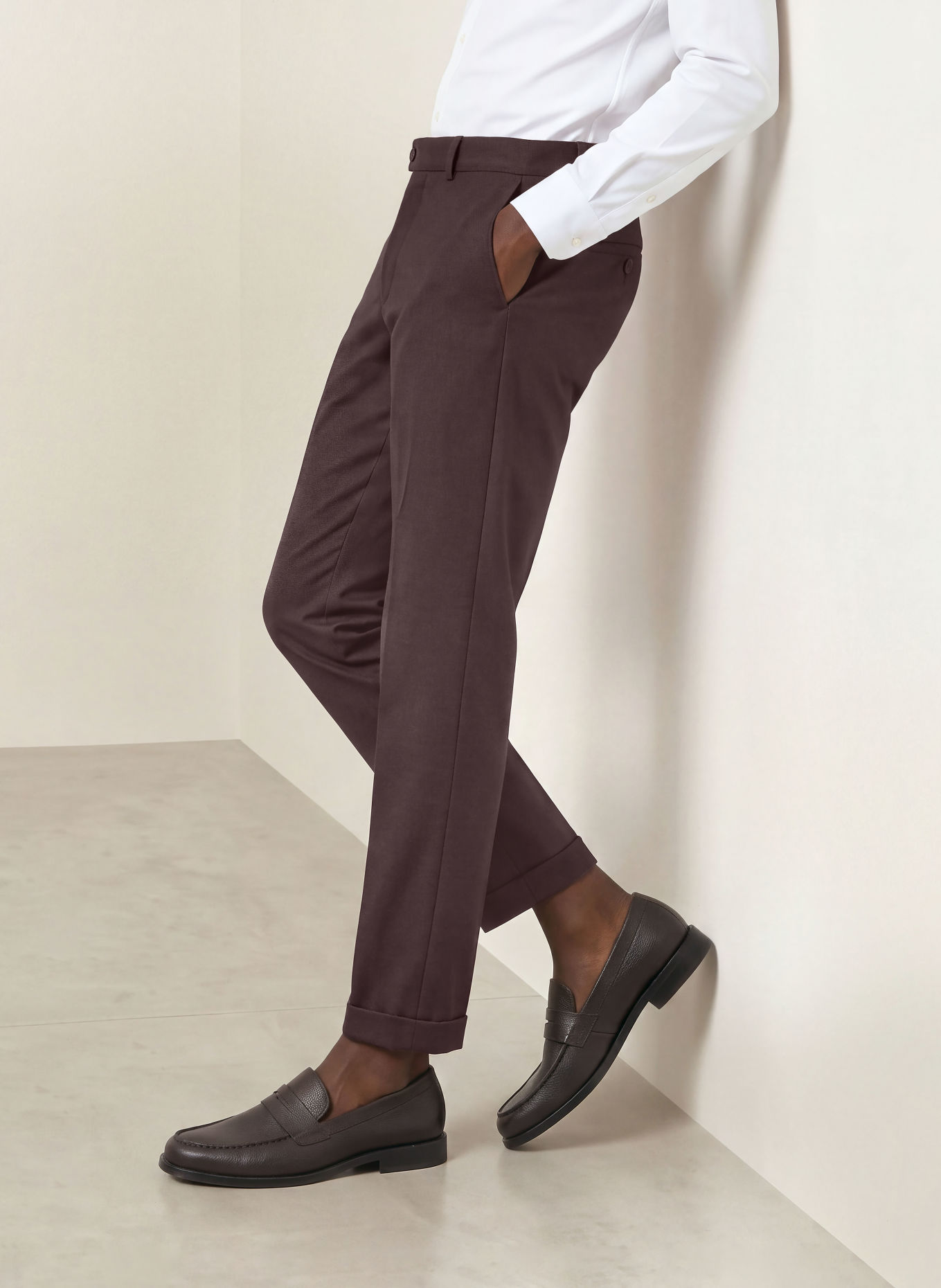 CG - CLUB of GENTS Pantalon CG CLOW Extra Slim Fit: 43 DUNKELROT