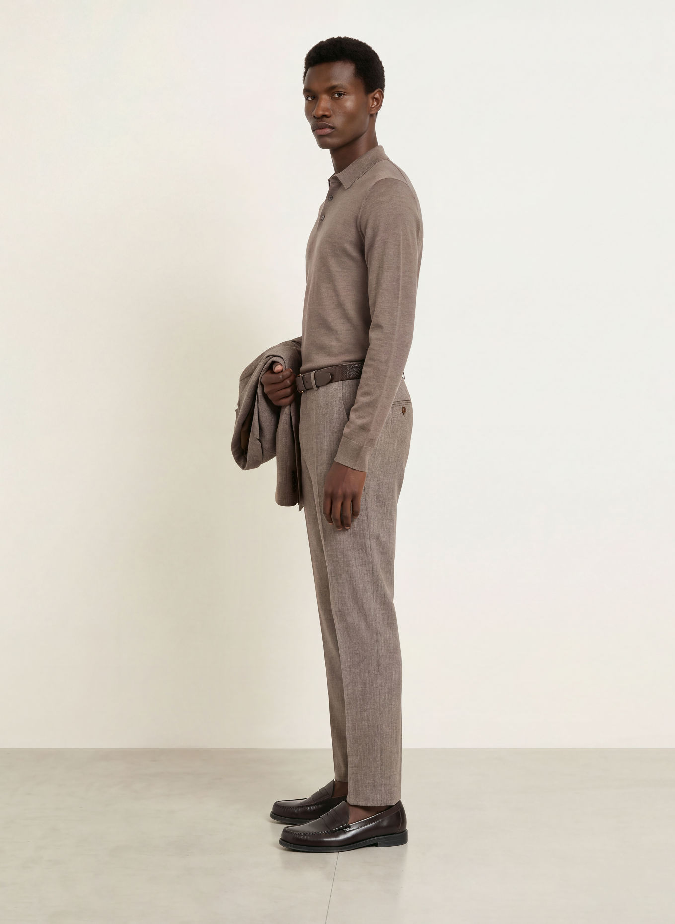 CG - CLUB of GENTS Broek ORLANDO Extra Slim Fit: 72 BRAUN