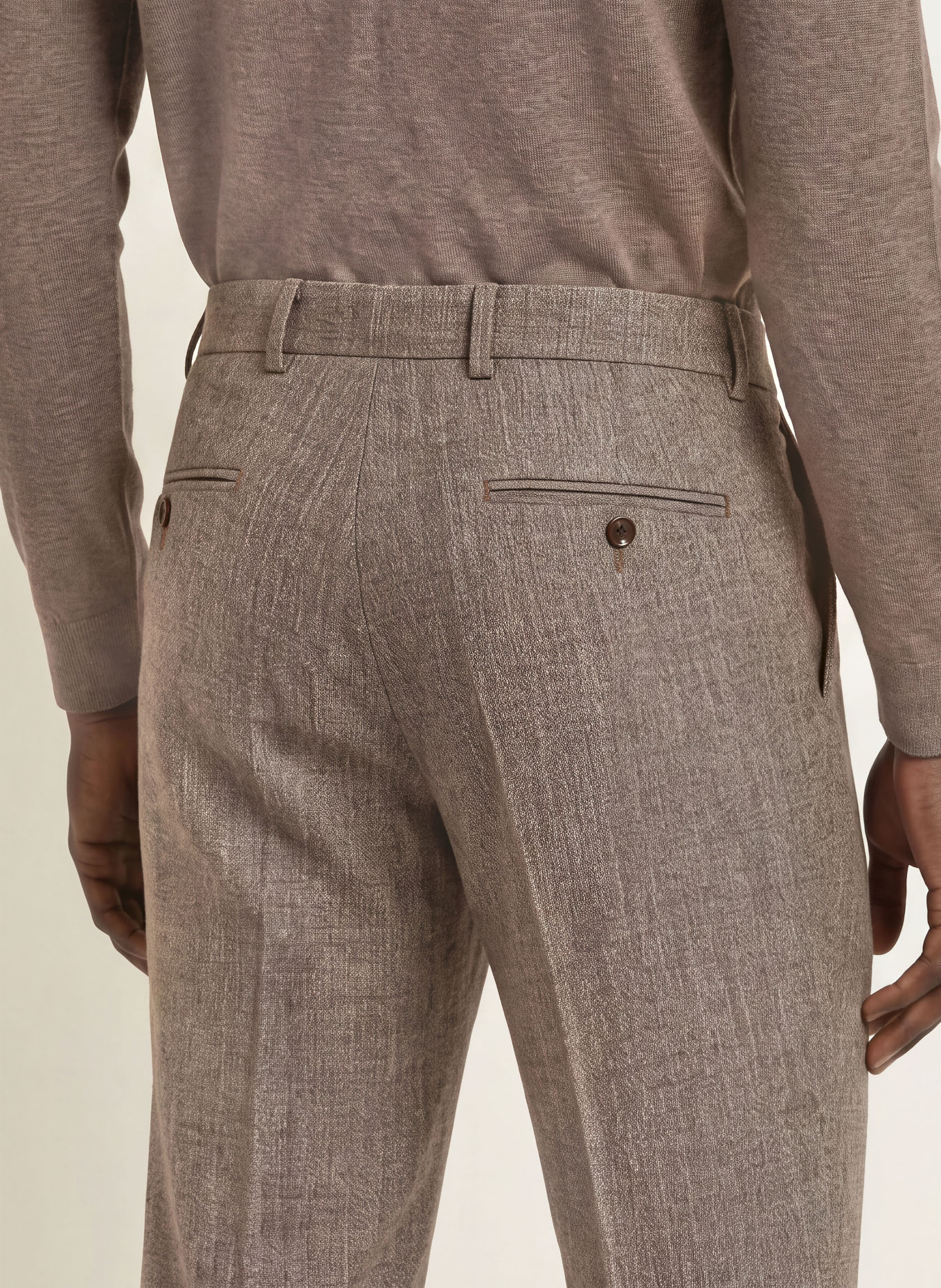 CG - CLUB of GENTS Broek ORLANDO Extra Slim Fit: 72 BRAUN
