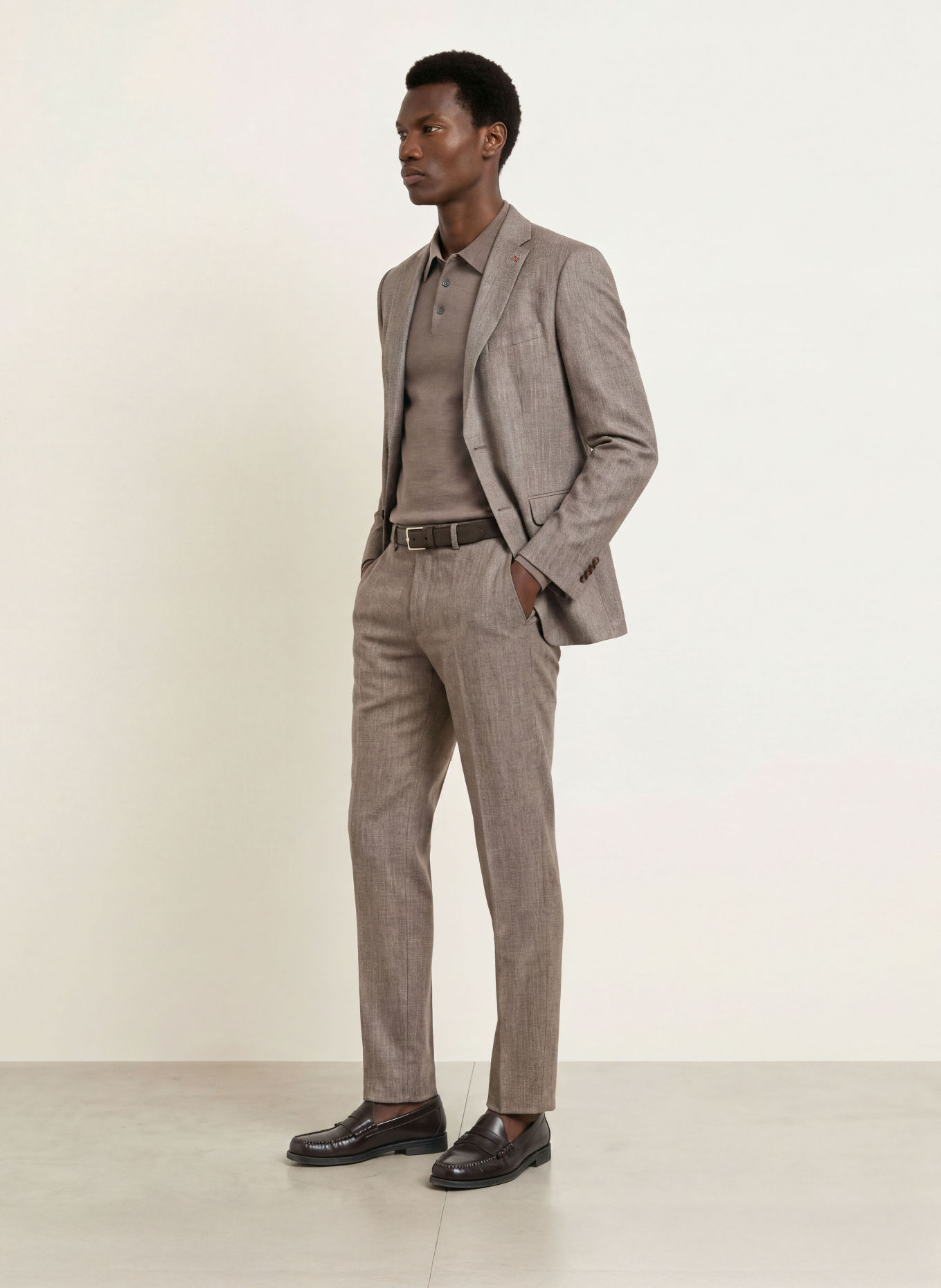 CG - CLUB of GENTS Veston de costume CG GABRIEL, coupe décontractée: 72 BRAUN