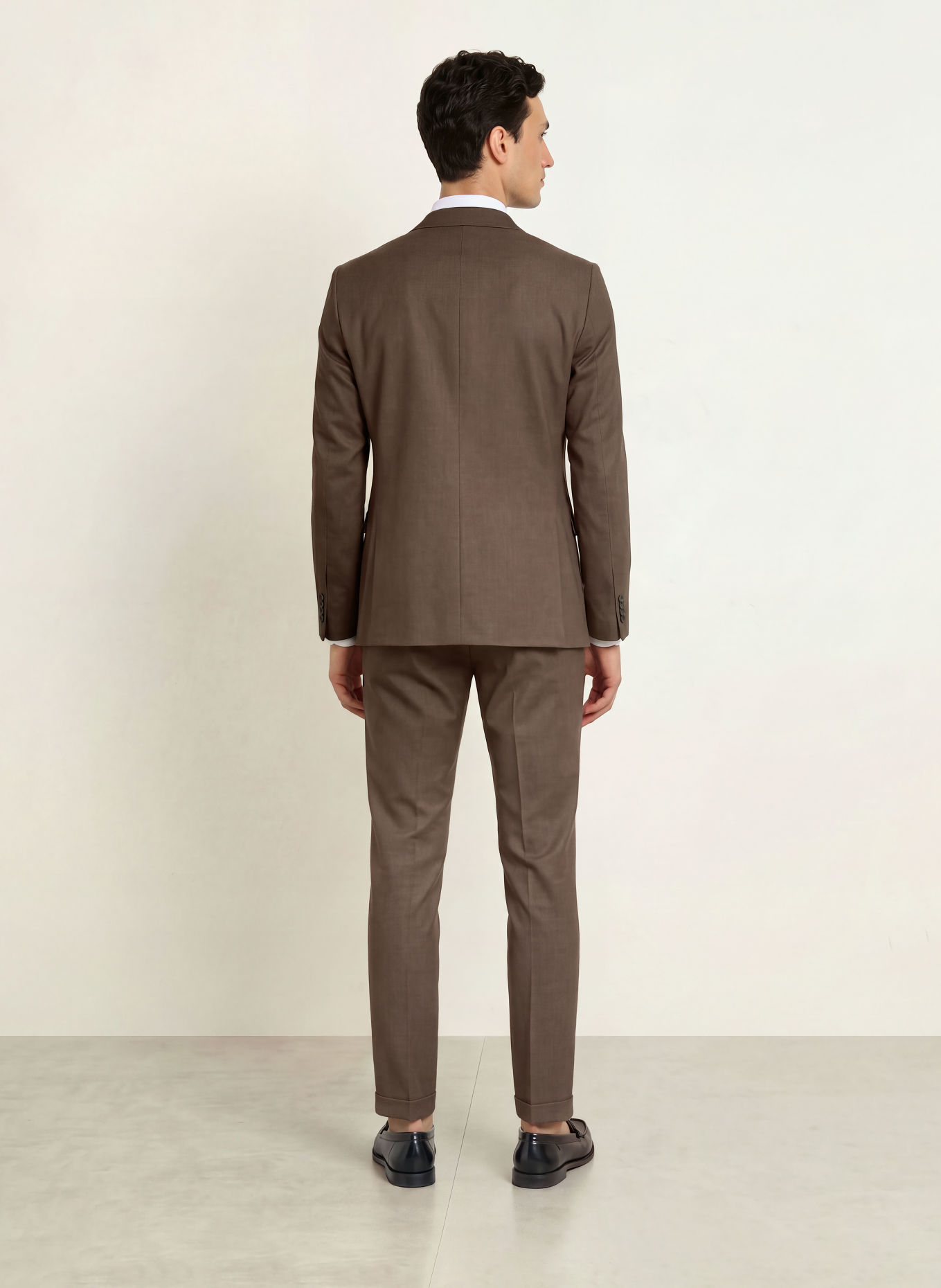 CG - CLUB of GENTS CG CALVIN Slim Fit Jersey Suit Jacket: 73 DUNKELBRAUN