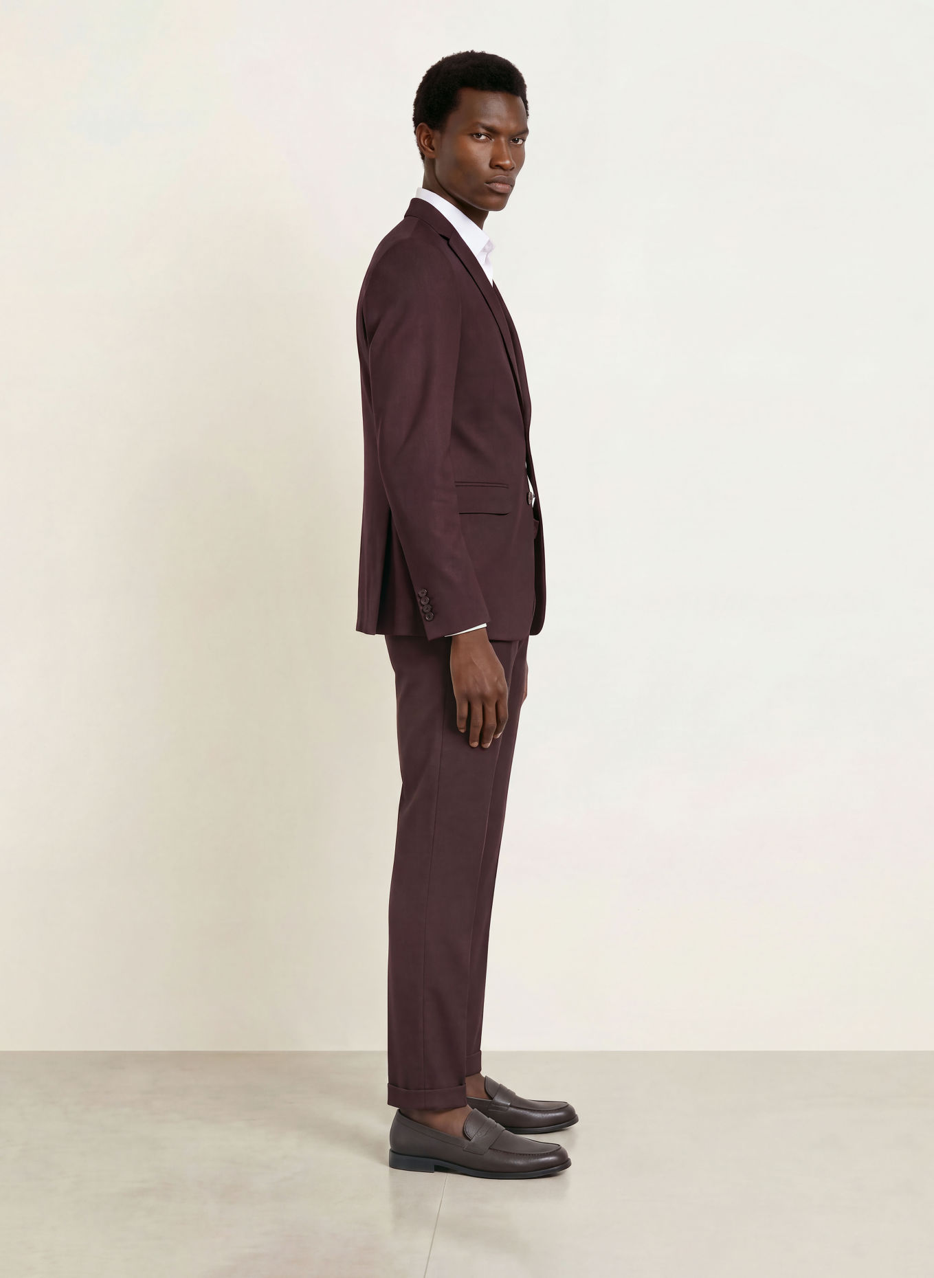 CG - CLUB of GENTS Anzugsakko CG CALVIN Slim Fit aus Jersey: 43 DUNKELROT