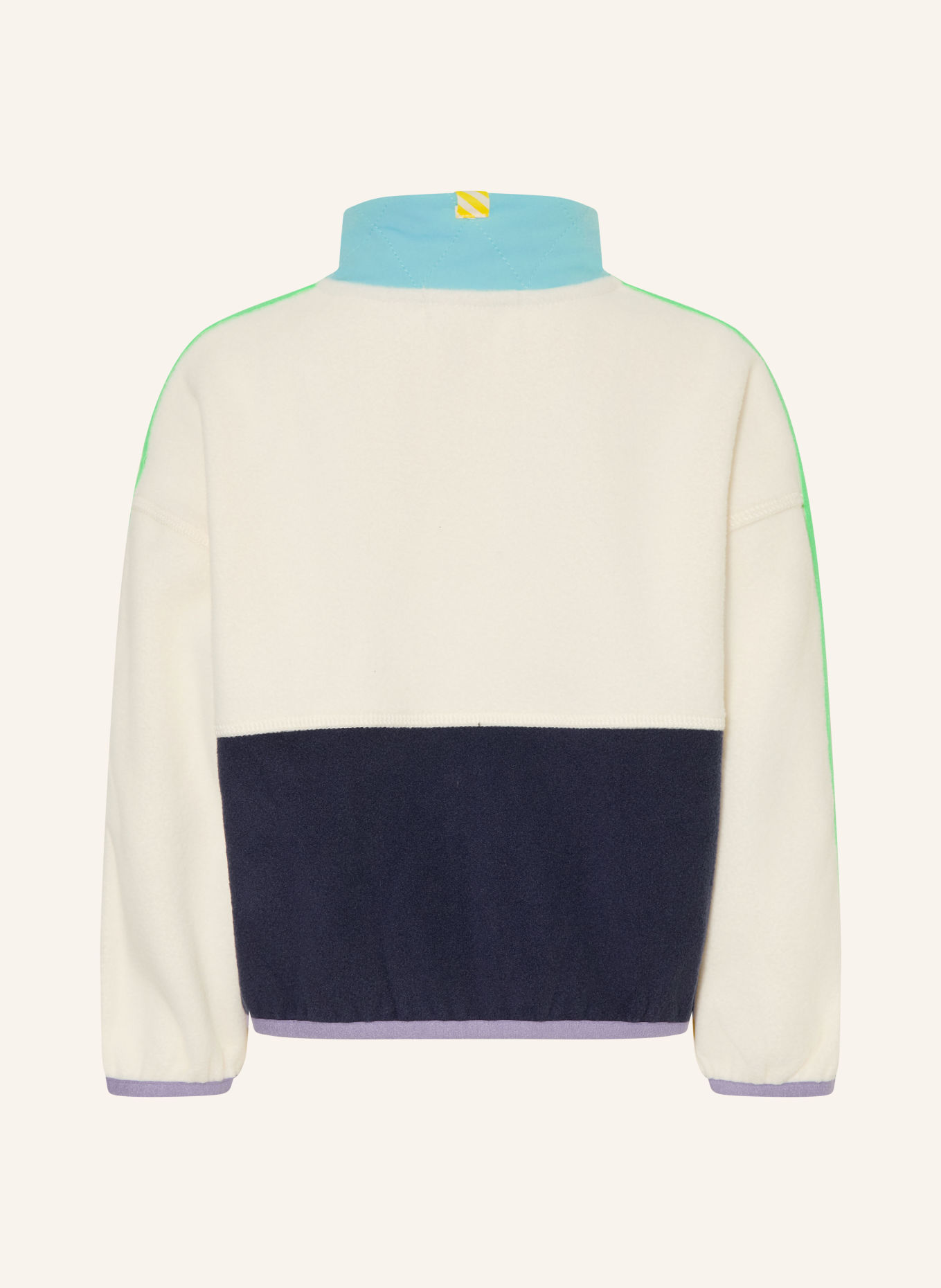 Billieblush Fleecejas: WIT / NEONROOD / DONKERBLAUW