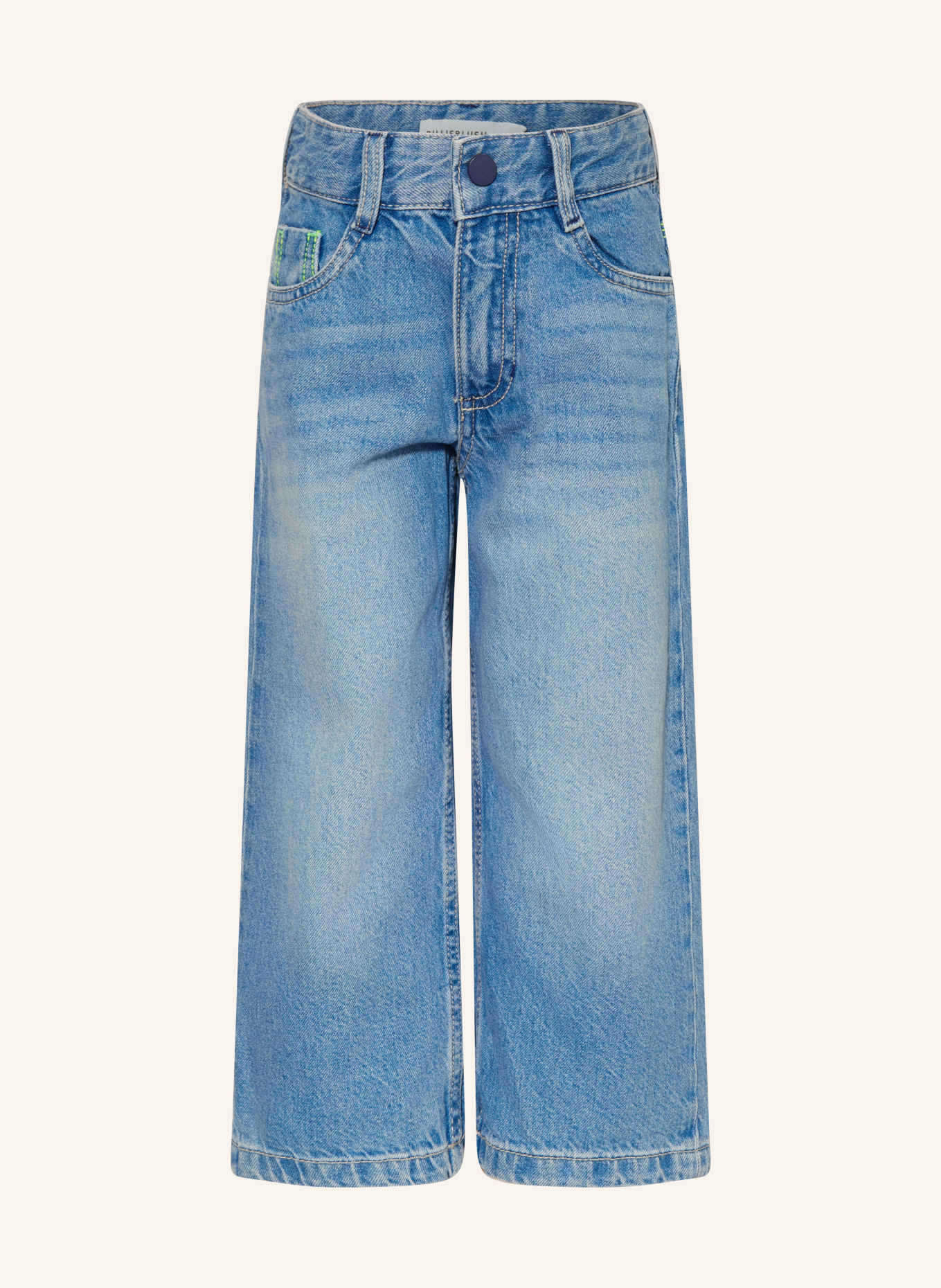Billieblush Jeansy wide leg: Z18 double stone+bleach