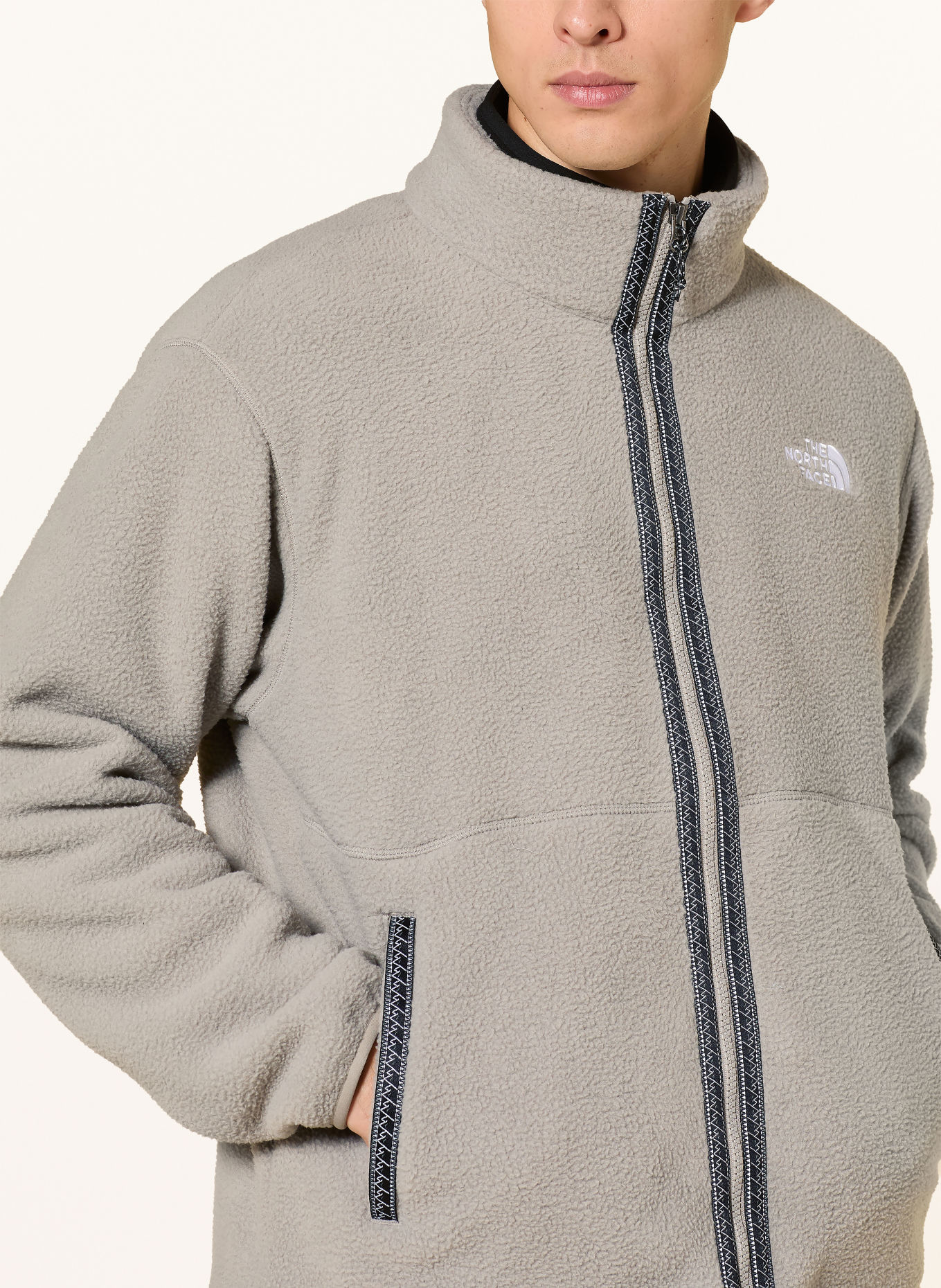 THE NORTH FACE Fleecejas TNF FLEESKI: GRIJS / WIT / ZWART
