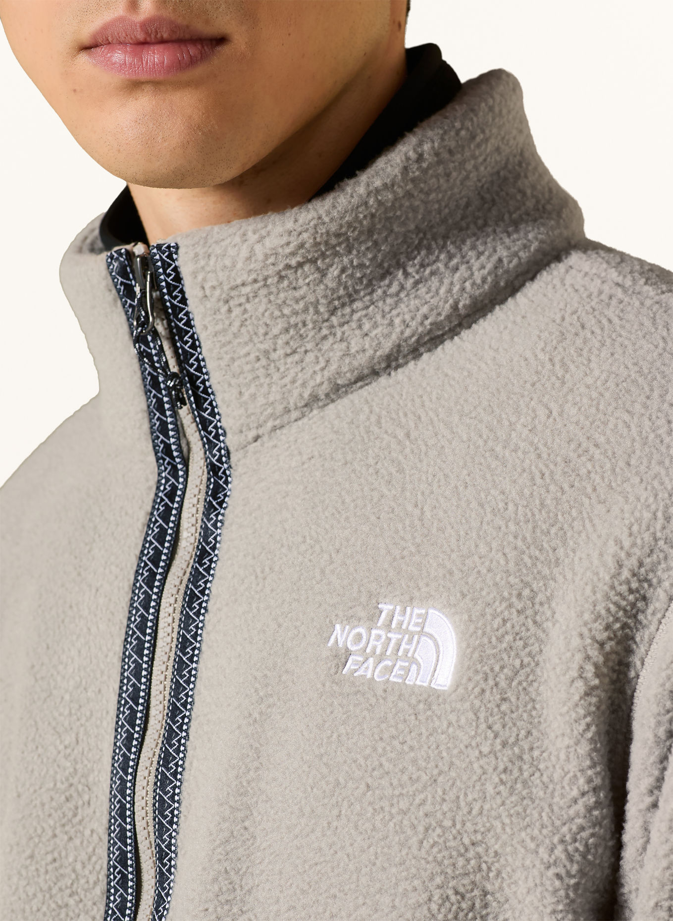 THE NORTH FACE Fleecejas TNF FLEESKI: GRIJS / WIT / ZWART