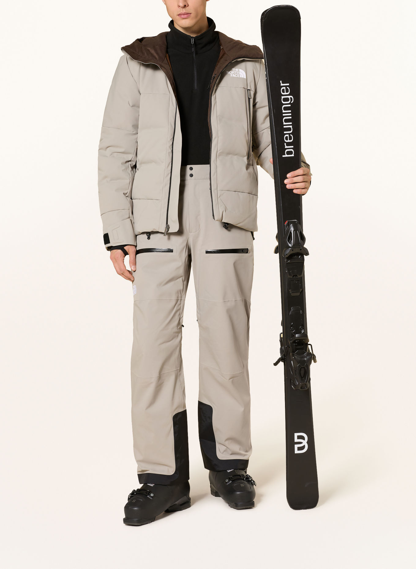 THE NORTH FACE Skibroek CHAKAL: GRIJS / ZWART