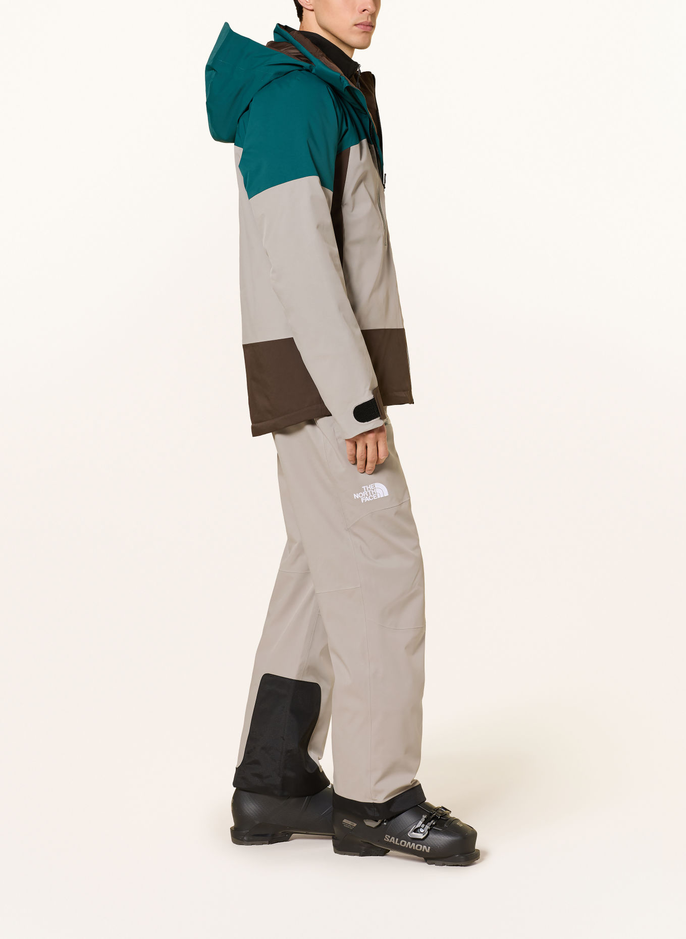 THE NORTH FACE Ski-jas CHAKAL: BEIGE / MARRON FONCÉ / PETROL