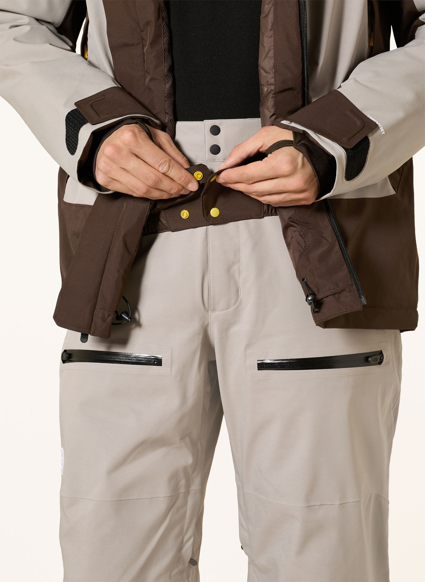 THE NORTH FACE Ski-jas CHAKAL: BEIGE / MARRON FONCÉ / PETROL