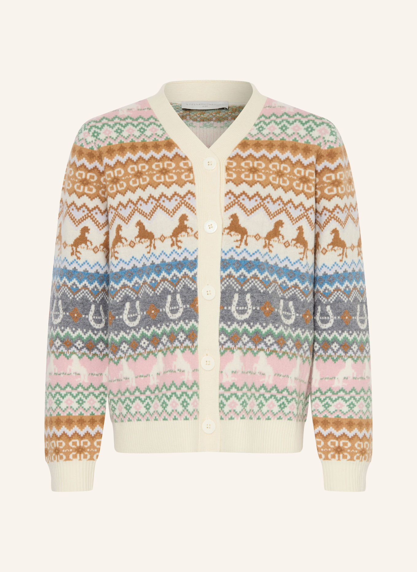 STELLA McCARTNEY KIDS Vest: CRÈME / CAMEL / ROZE