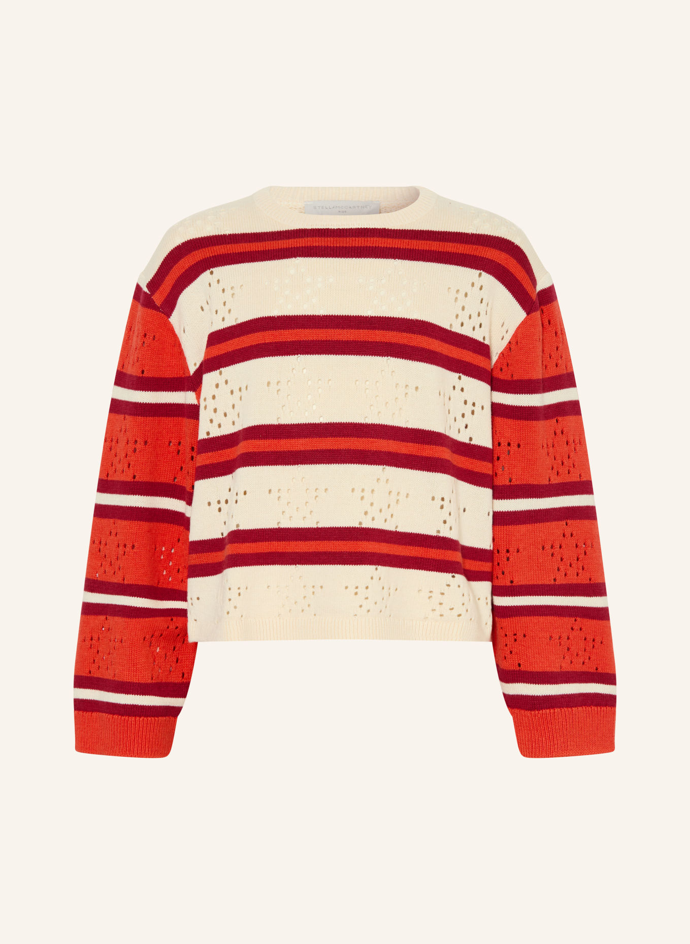 STELLA McCARTNEY KIDS Trui: DONKERROOD / CRÈME