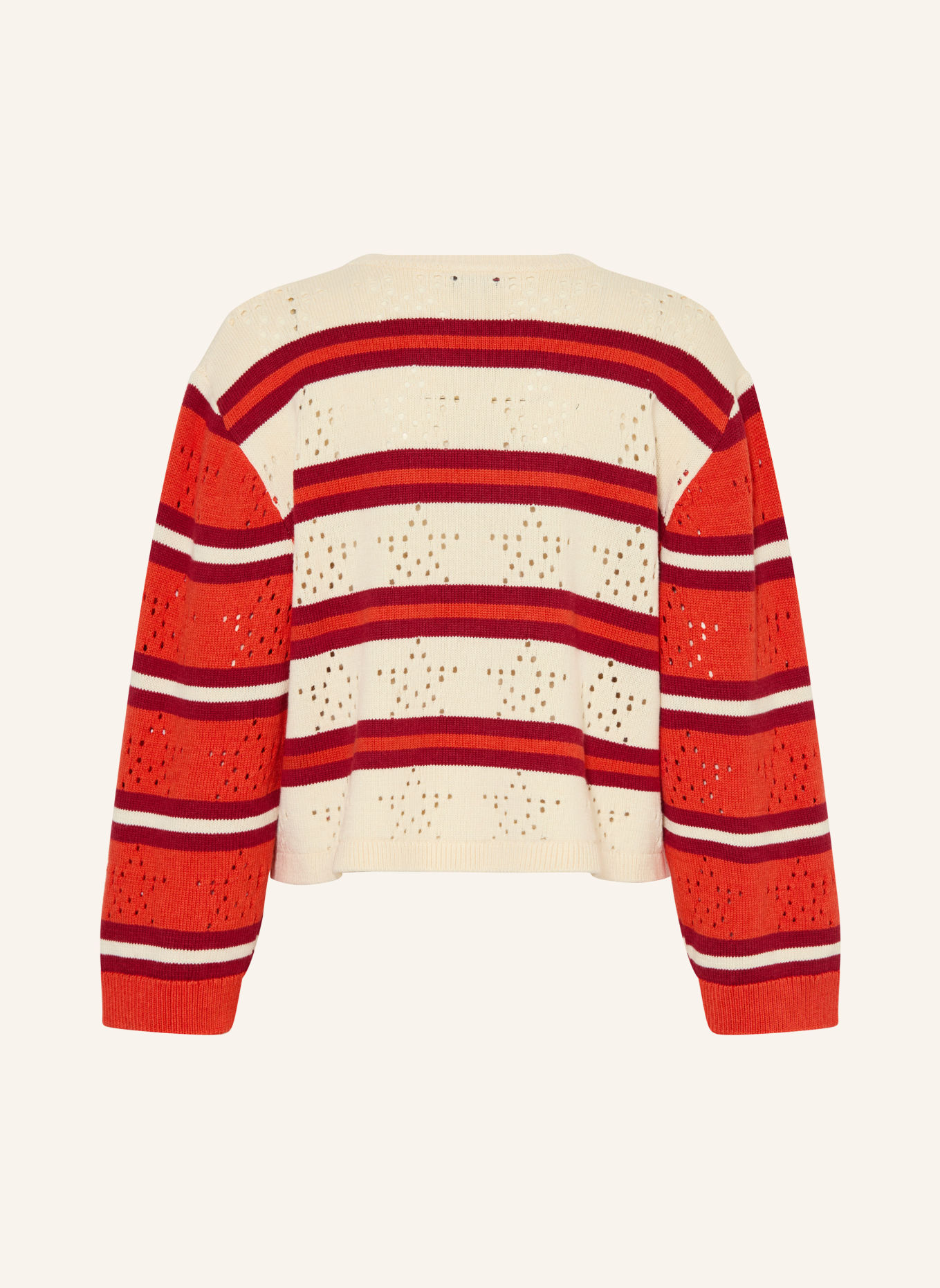 STELLA McCARTNEY KIDS Trui: DONKERROOD / CRÈME
