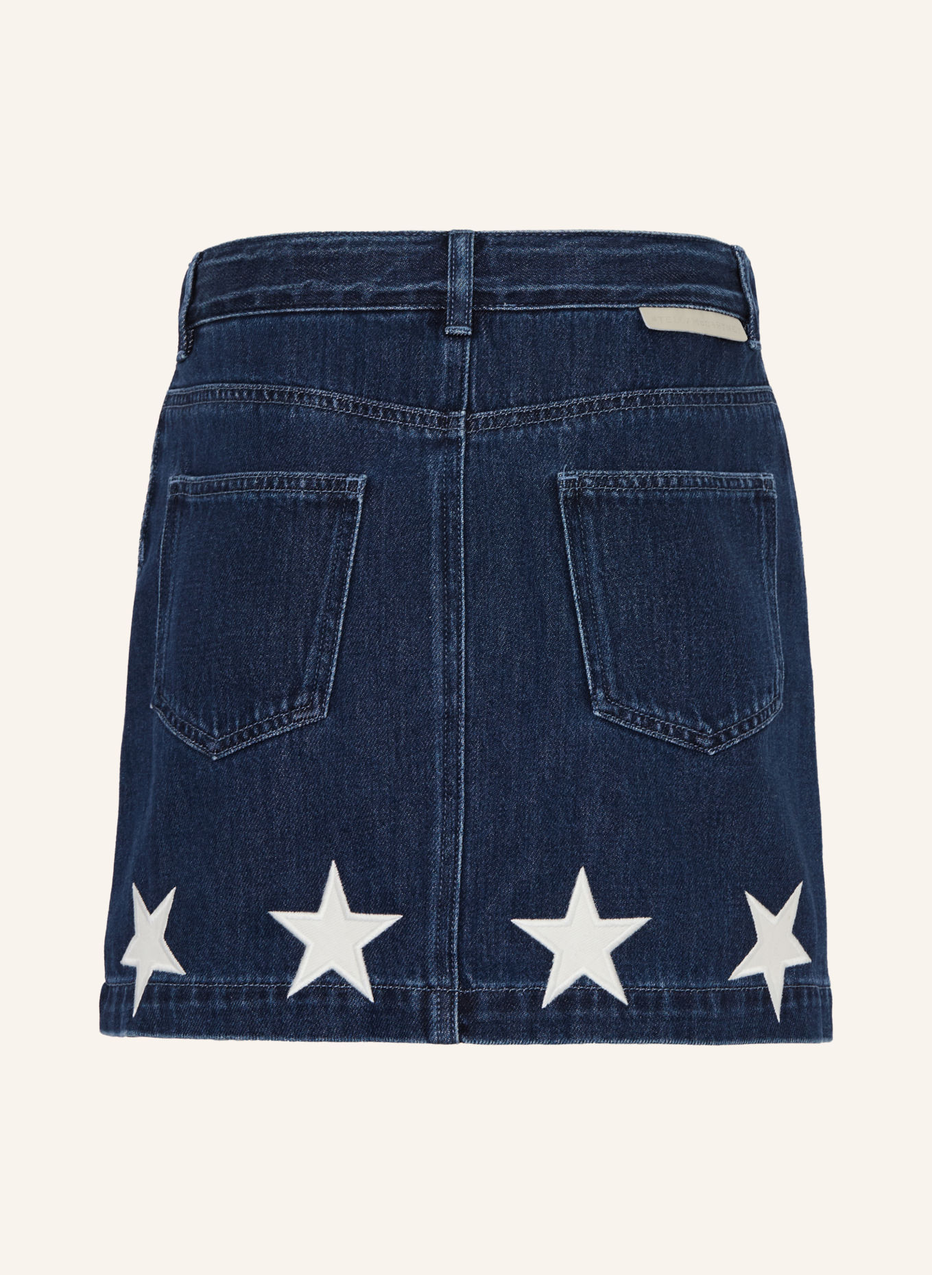 STELLA McCARTNEY KIDS Jeansrock: BLAU / WEISS