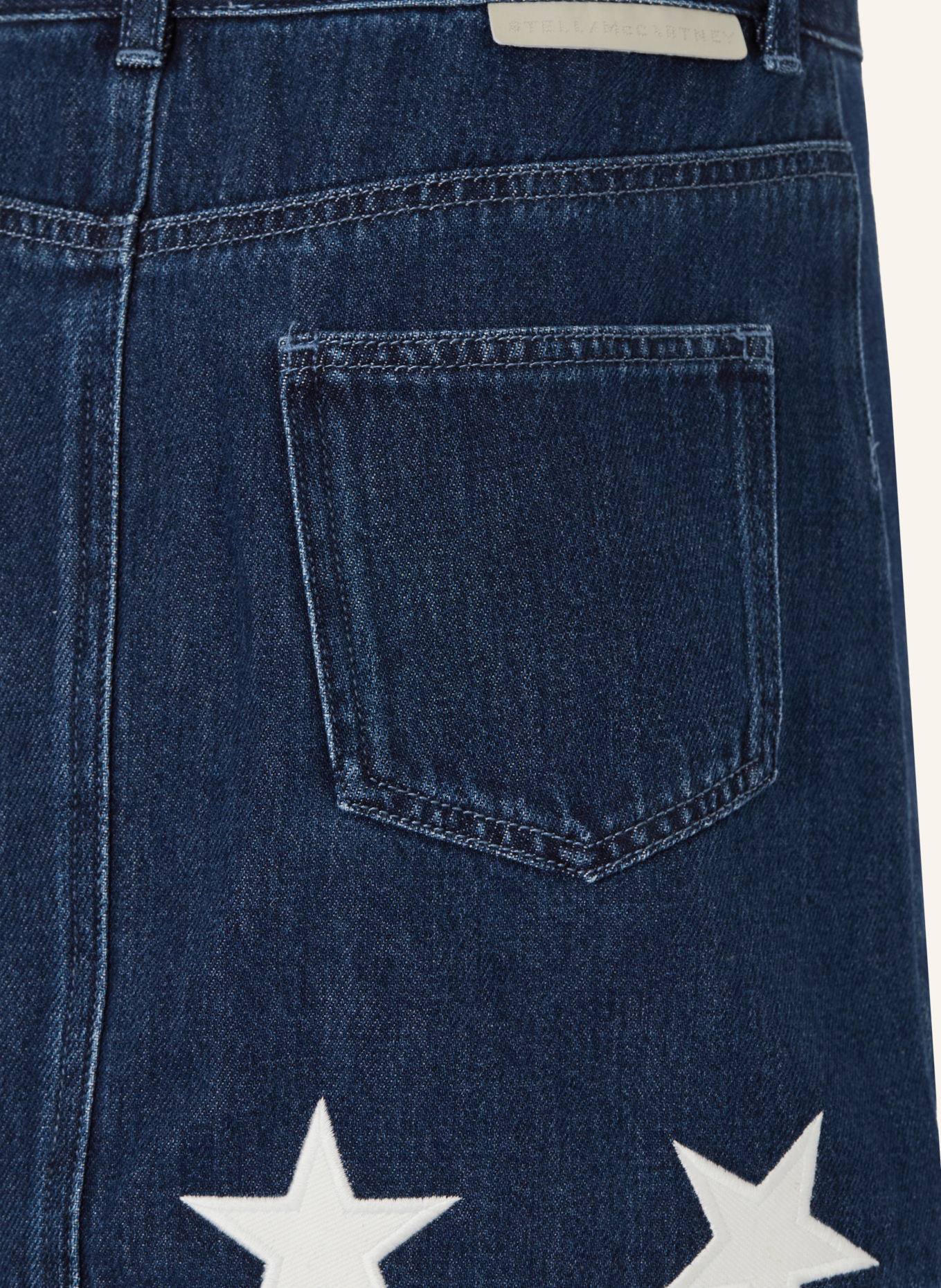 STELLA McCARTNEY KIDS Jeansrock: BLAU / WEISS