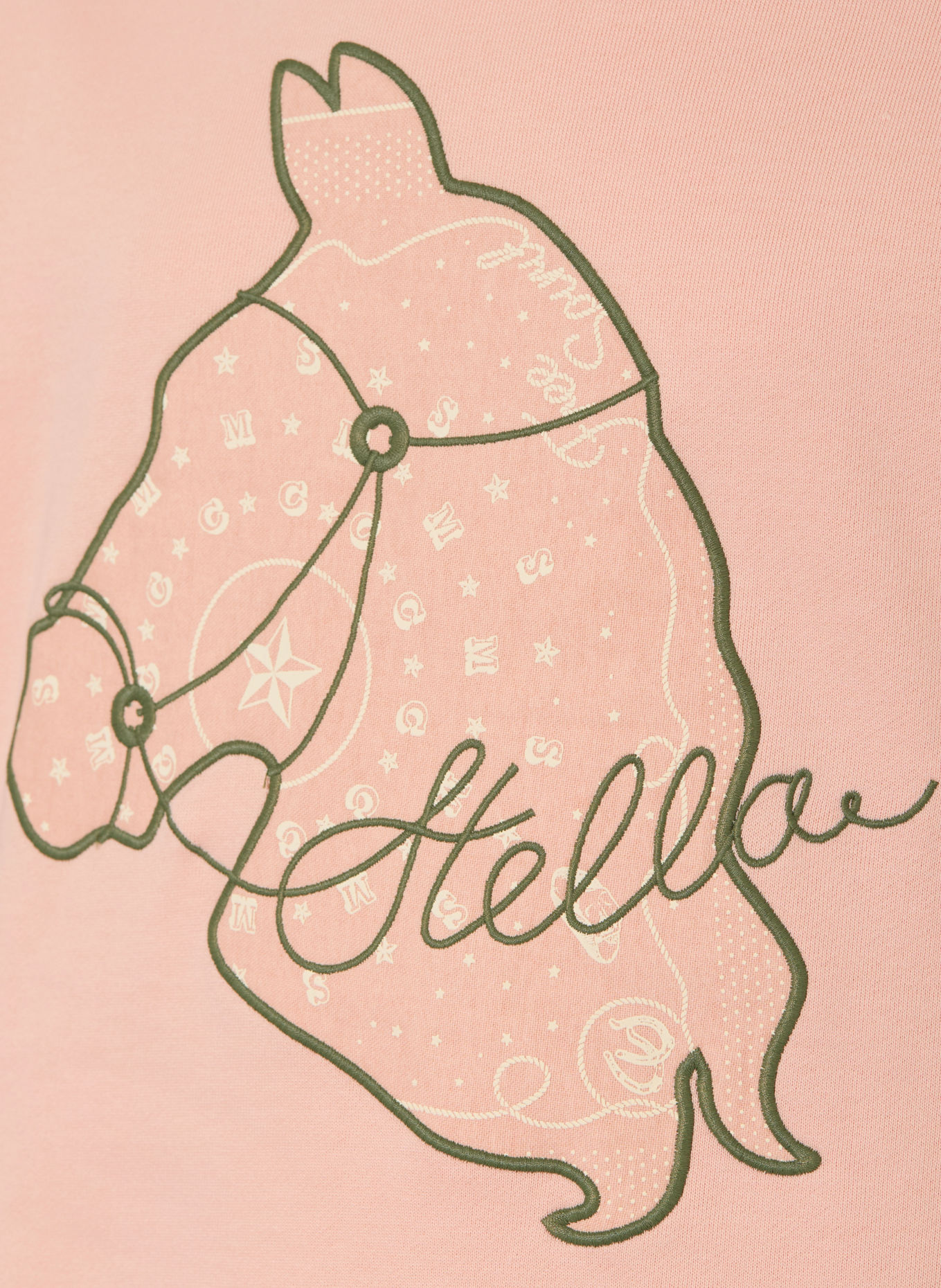 STELLA McCARTNEY KIDS Sweatshirt: LICHTORANJE / OLIJF / WIT