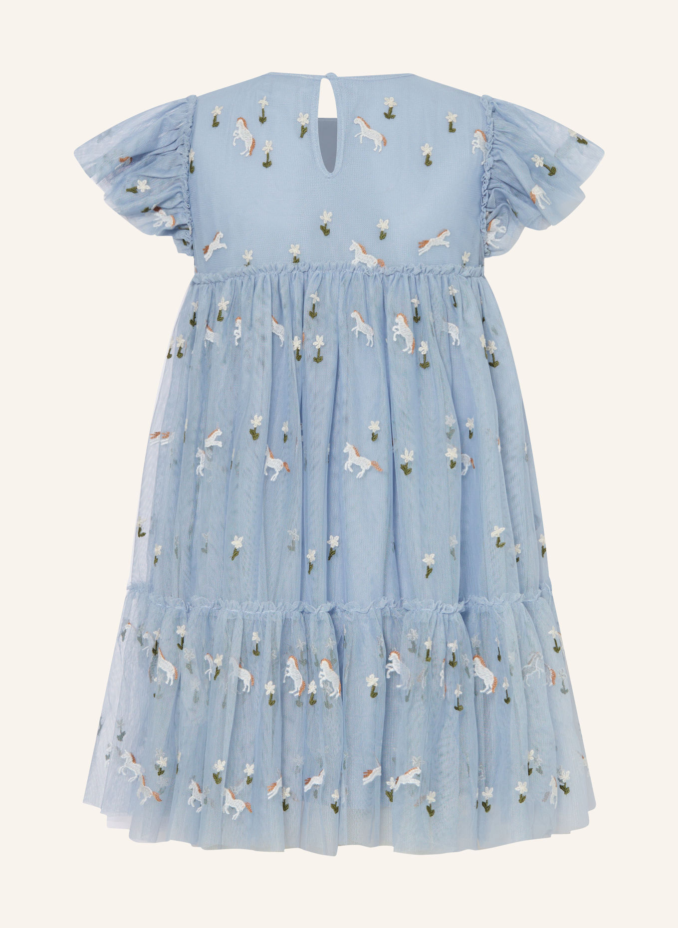 STELLA McCARTNEY KIDS Tulejurk: LICHTBLAUW / GROEN / WIT