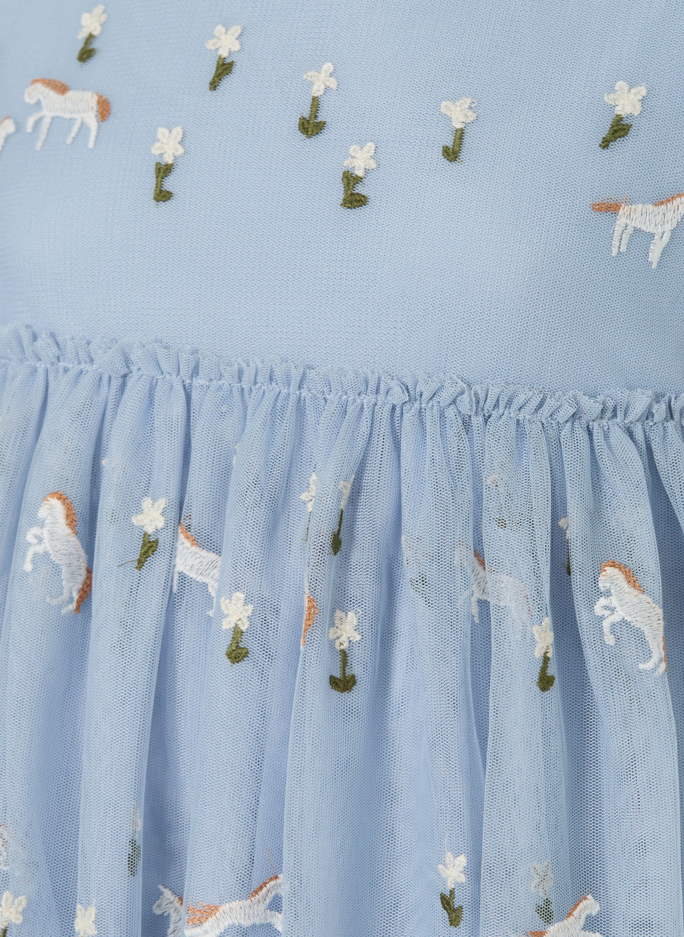 STELLA McCARTNEY KIDS Tulejurk: LICHTBLAUW / GROEN / WIT
