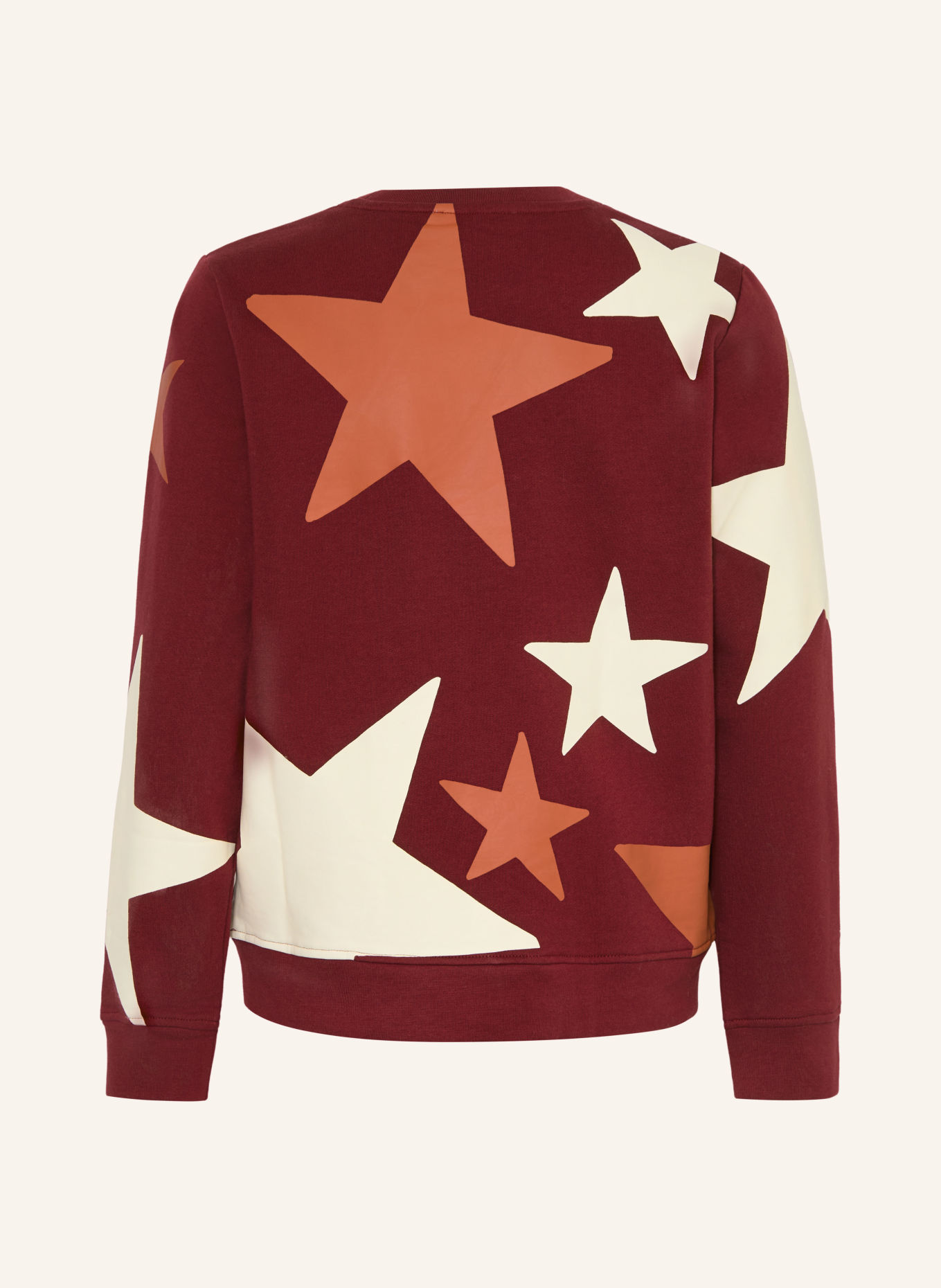 STELLA McCARTNEY KIDS Sweatshirt: DONKERROOD / CRÈME / LICHTROOD