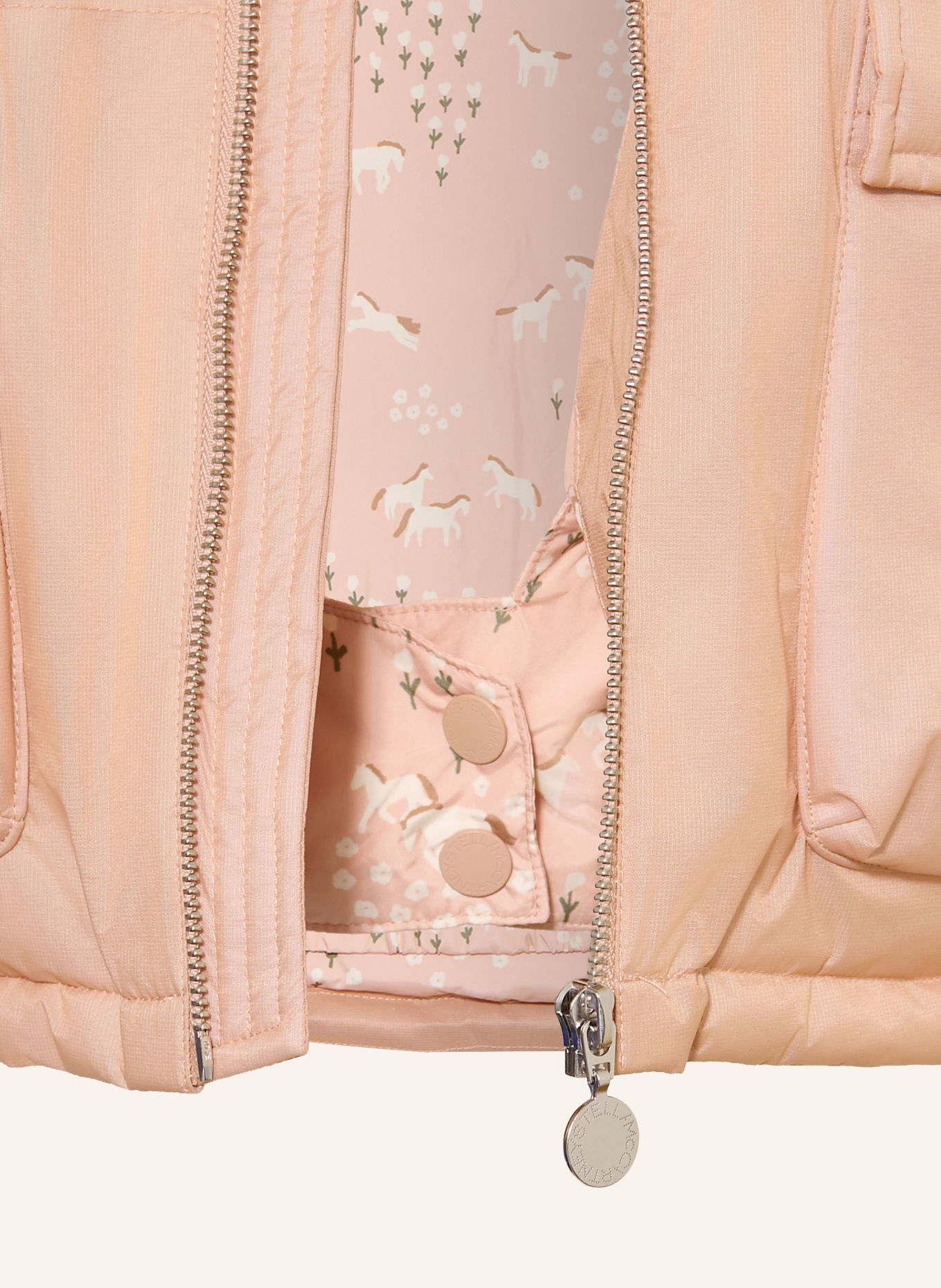 STELLA McCARTNEY KIDS Gewatteerde jas: ROZE