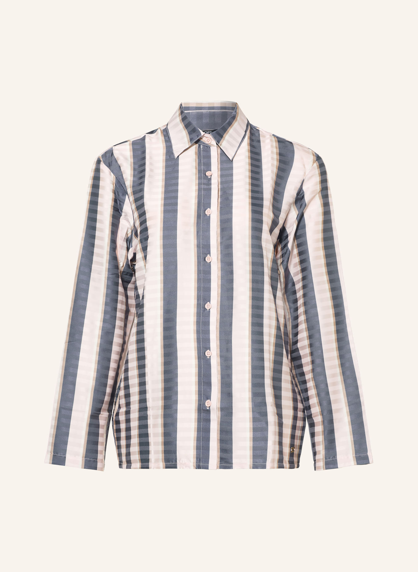 JOOP! Lounge-Shirt: DUNKELGRAU / ROSÉ / BEIGE