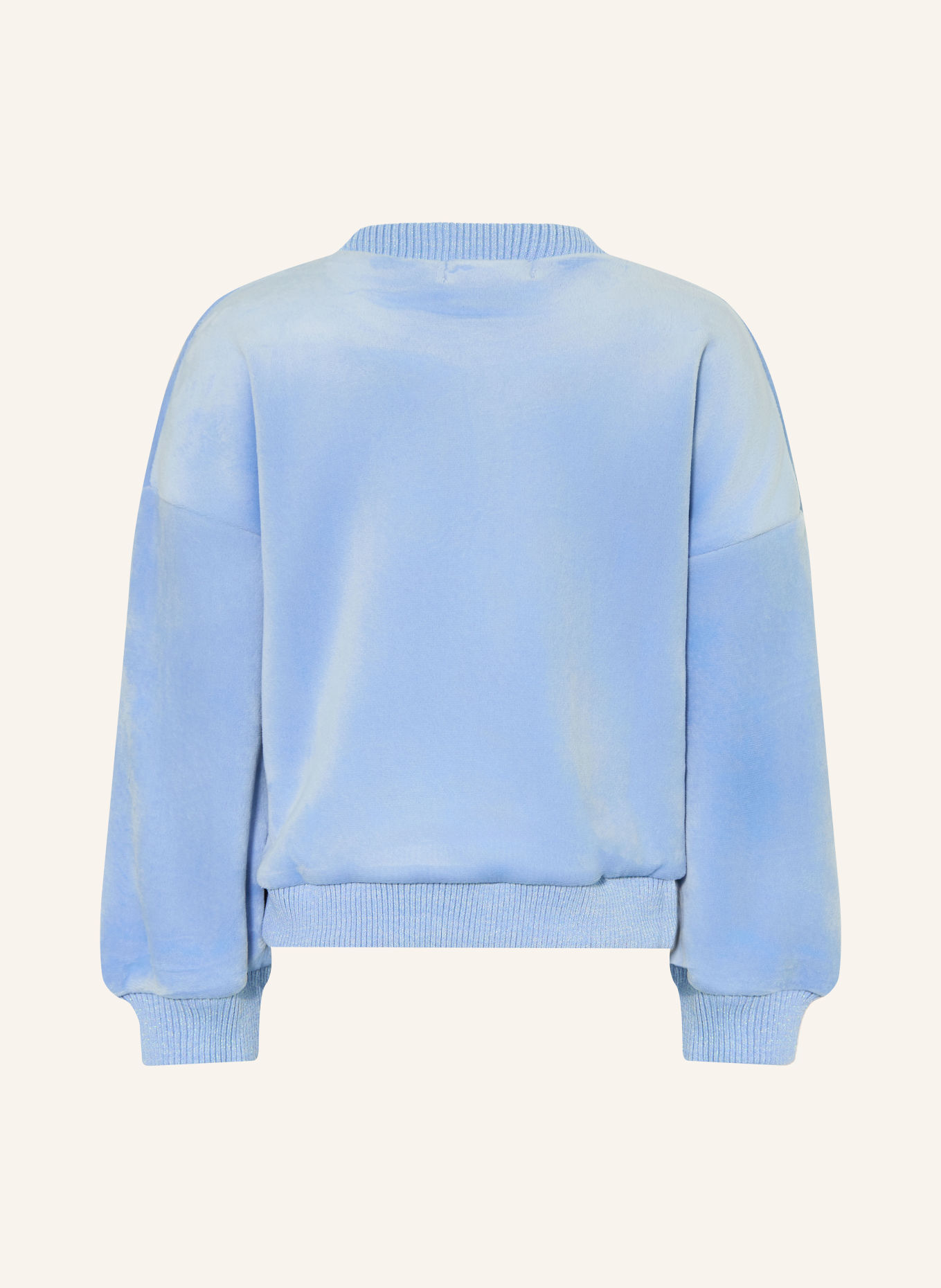Billieblush Sweatshirt à paillettes: BLEU CLAIR / ROSE FUCHSIA / BLEU CLAIR