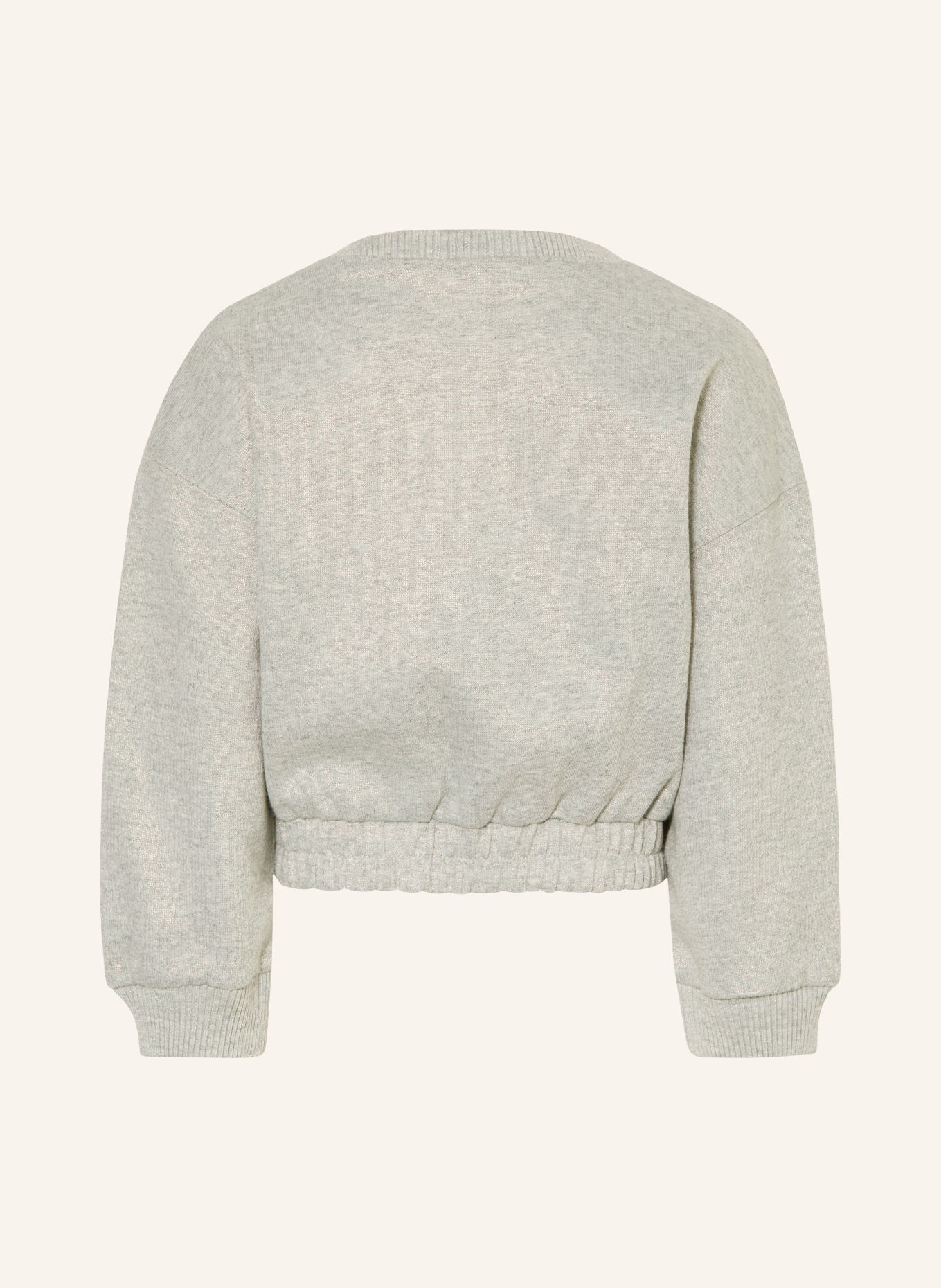 Billieblush Sweatshirt avec fil pailleté et paillettes: GRIS / LILAS / VERT CLAIR