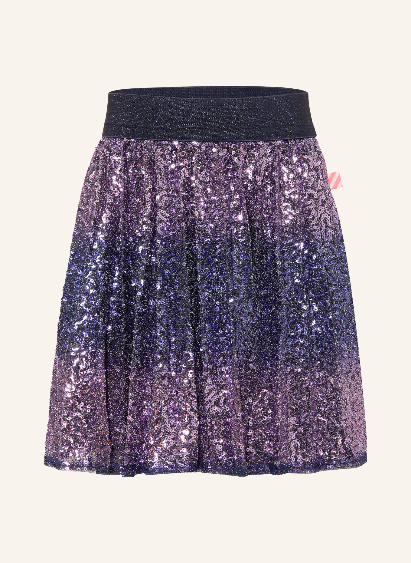 Billieblush Mesh-rok met pailletten: DONKERBLAUW / PAARS