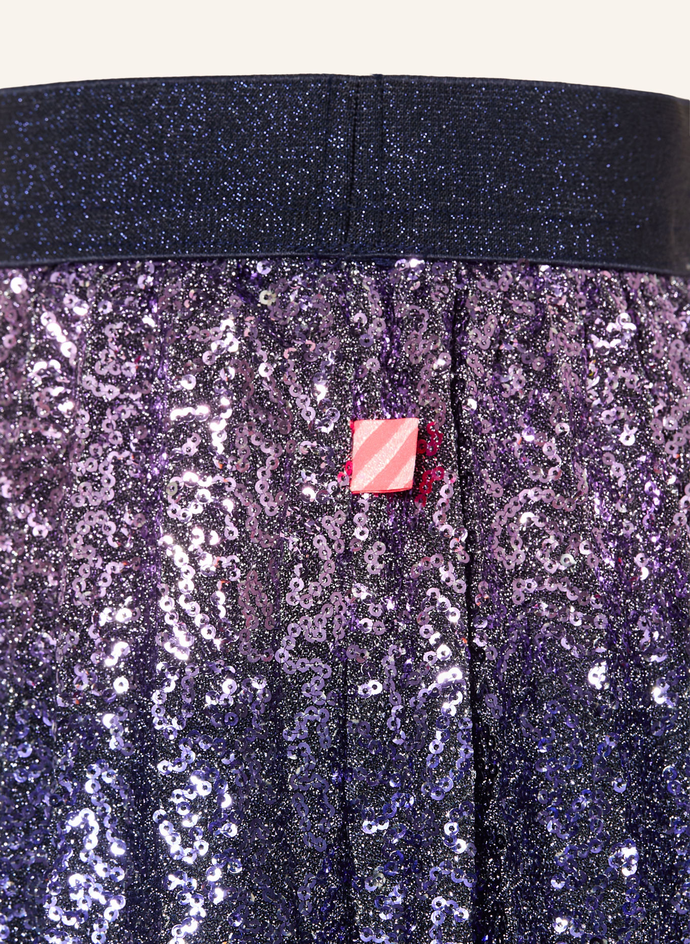 Billieblush Mesh-rok met pailletten: DONKERBLAUW / PAARS