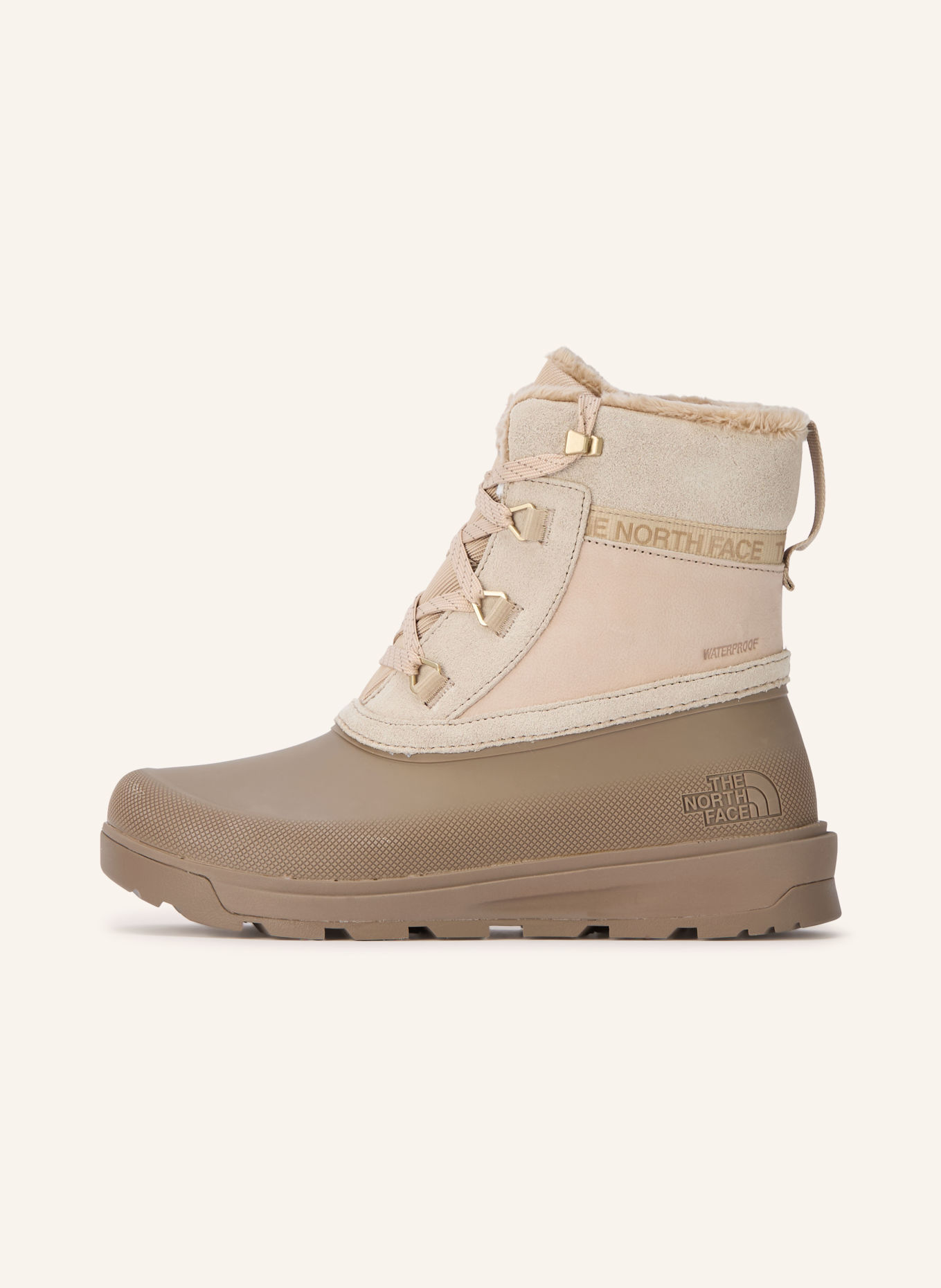 THE NORTH FACE Veterboots SHELLISTA V SHORTY WP: BEIGE / TAUPE