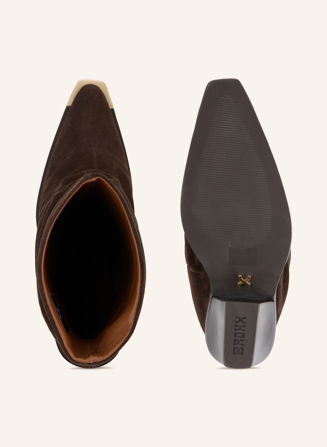BRONX Cowboylaarzen NEW-KOLE: MARRON FONCÉ