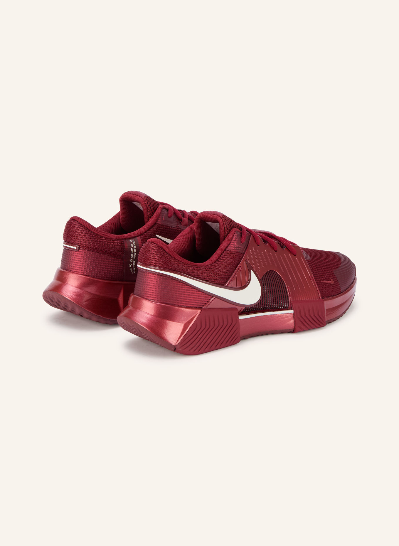 Nike Tennisschoenen ZOOM GP CHALLENGE 1.5 PREMIUM: DONKERROOD / GRIJS / WIT