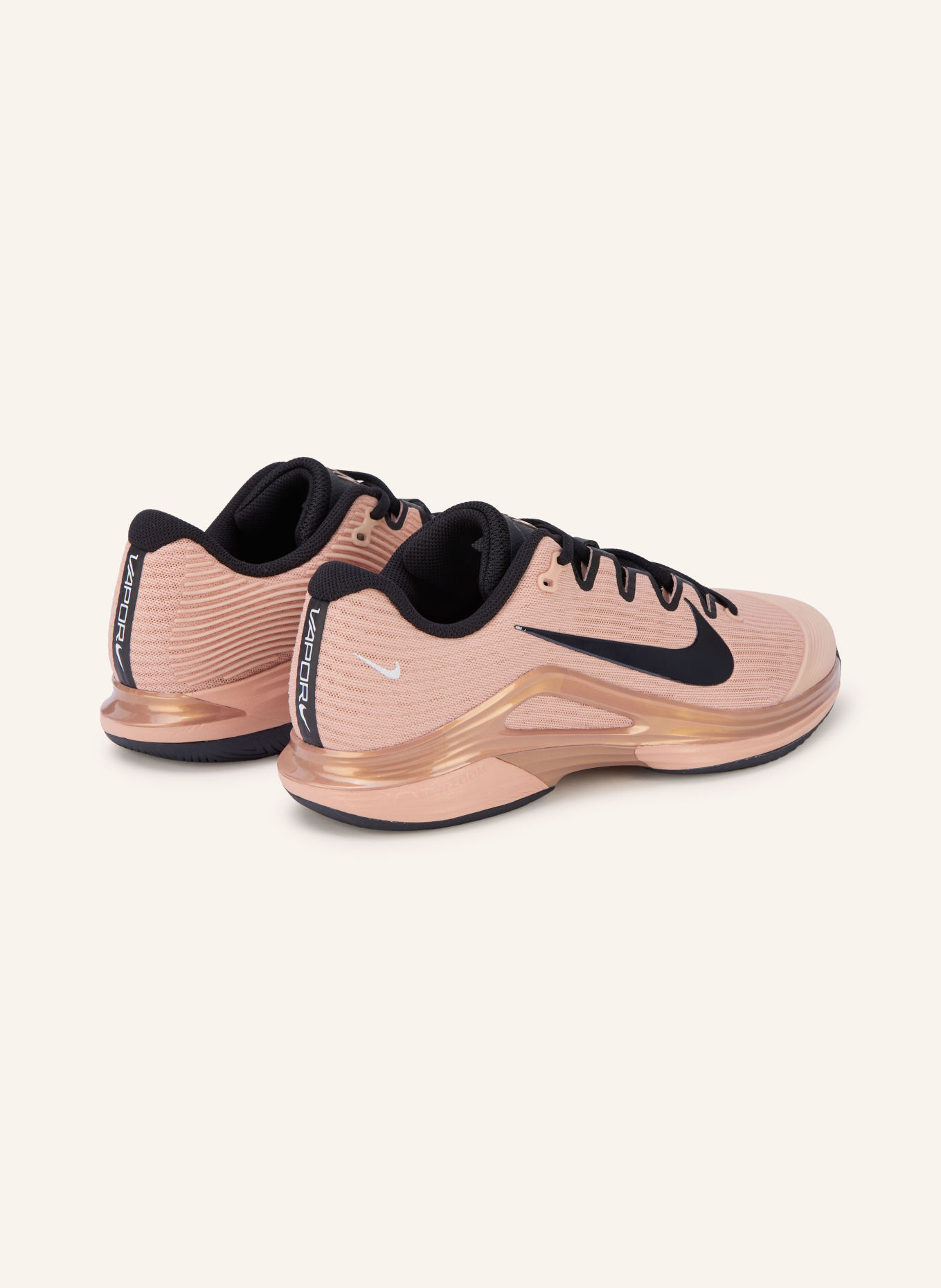 Nike Tennissko VAPOR 12 PREMIUM: ROSÉ / BEIGE / SORT